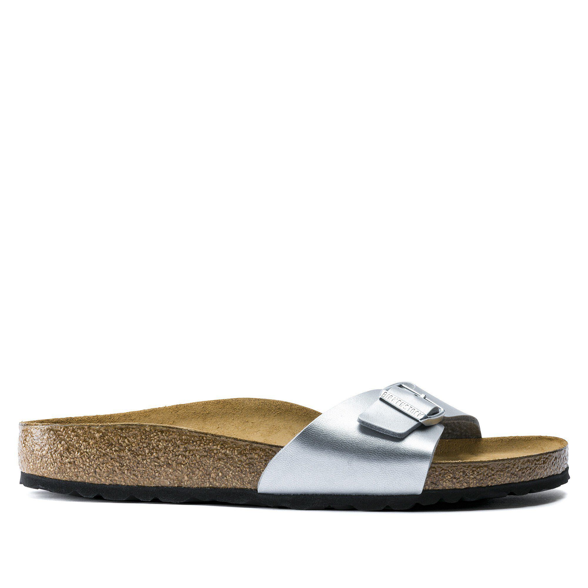【新品未使用】BIRKENSTOCK Madrid BS Silver 38 Madrid Synthetics Washed Metallic Silver | BIRKENSTOCK