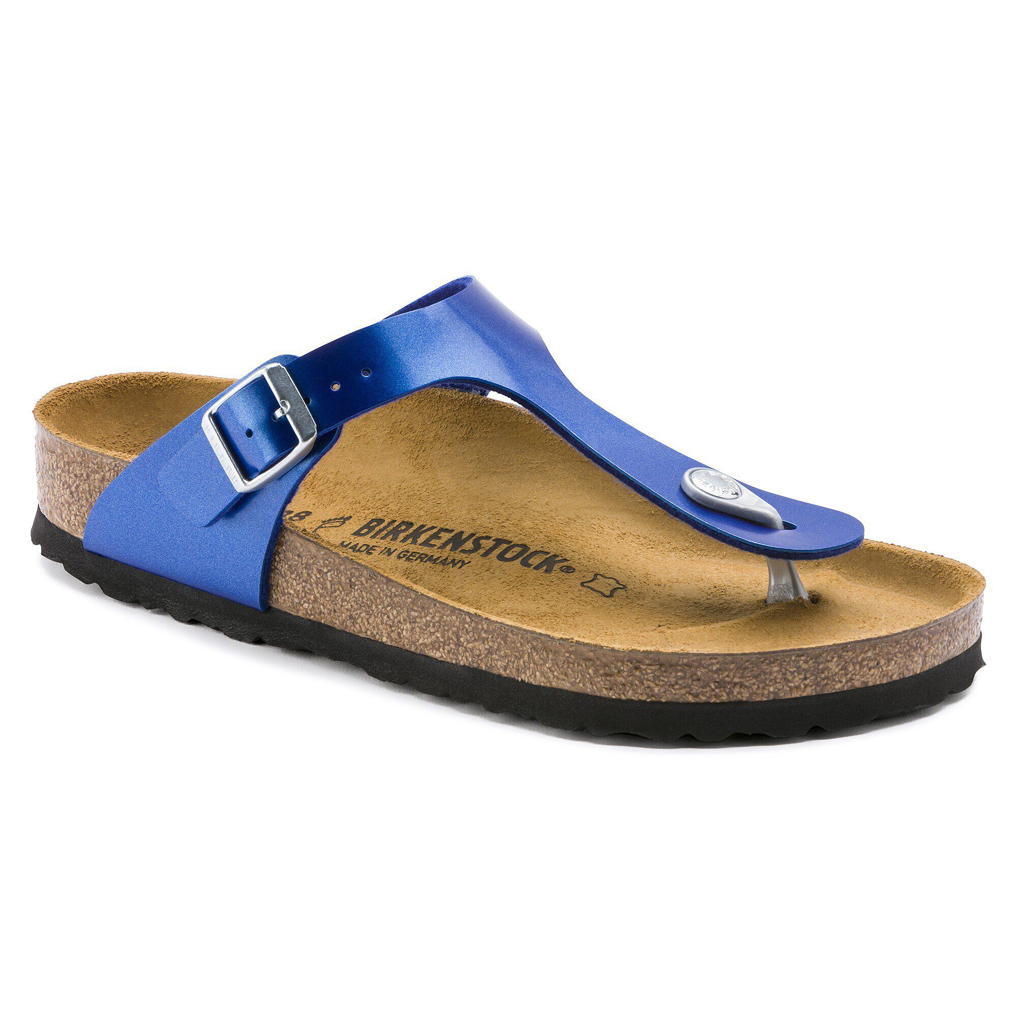 Electric metallic online ocean birkenstock