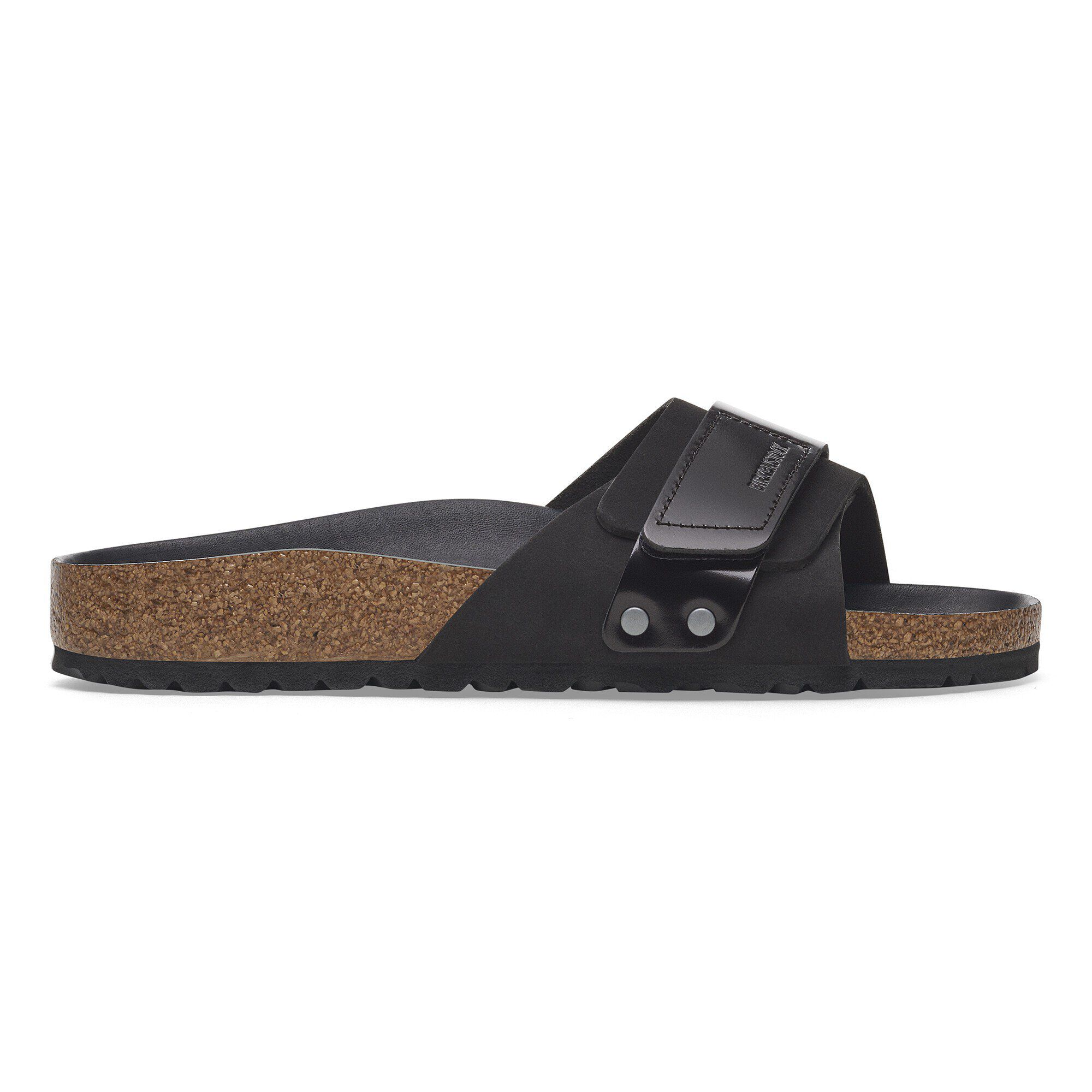 サンダル・ミュール BIRKENSTOCK Black Leather Florida Slippers Birkenstock Florida Exquisite high shine black leather