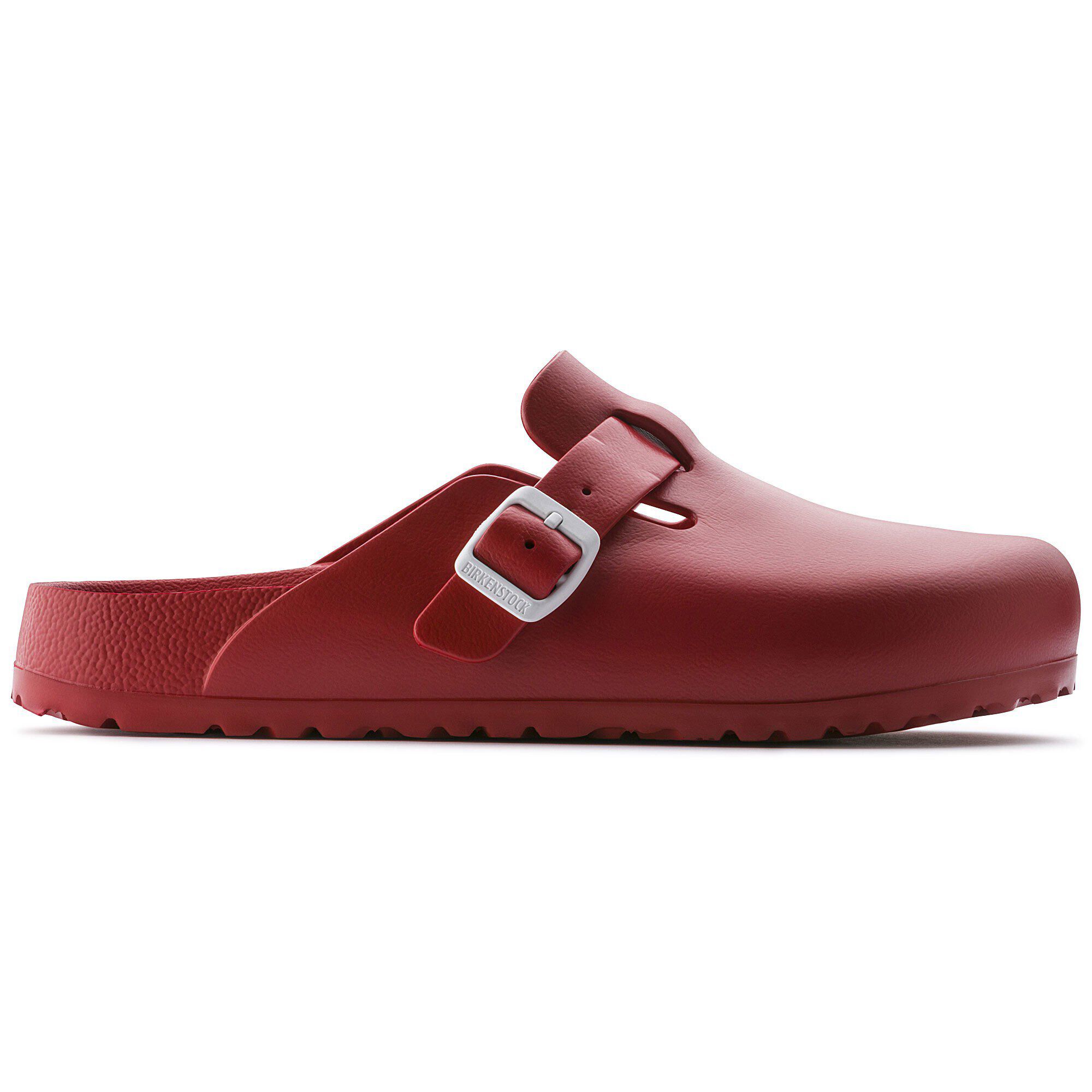 Red birkenstock clogs sales