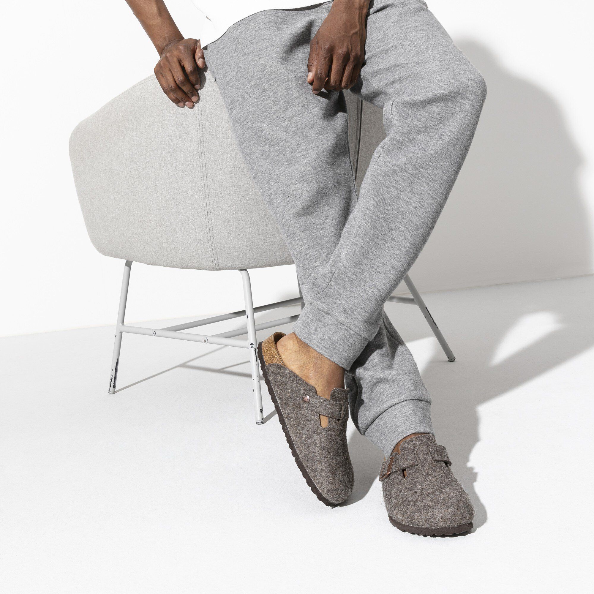 Wool birkenstock sandals top