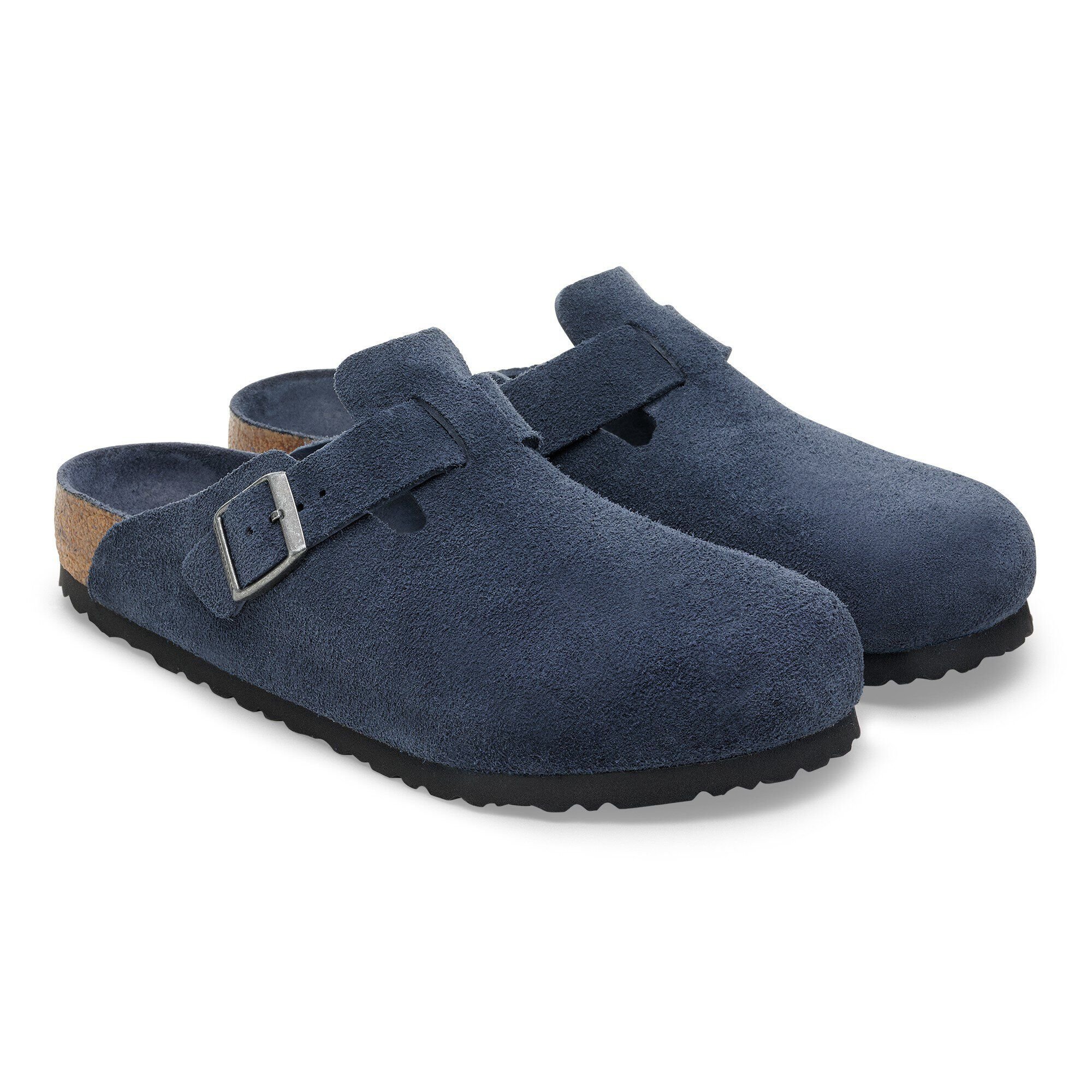 Boston Soft Footbed Suede Leather New Navy Tonal | BIRKENSTOCK