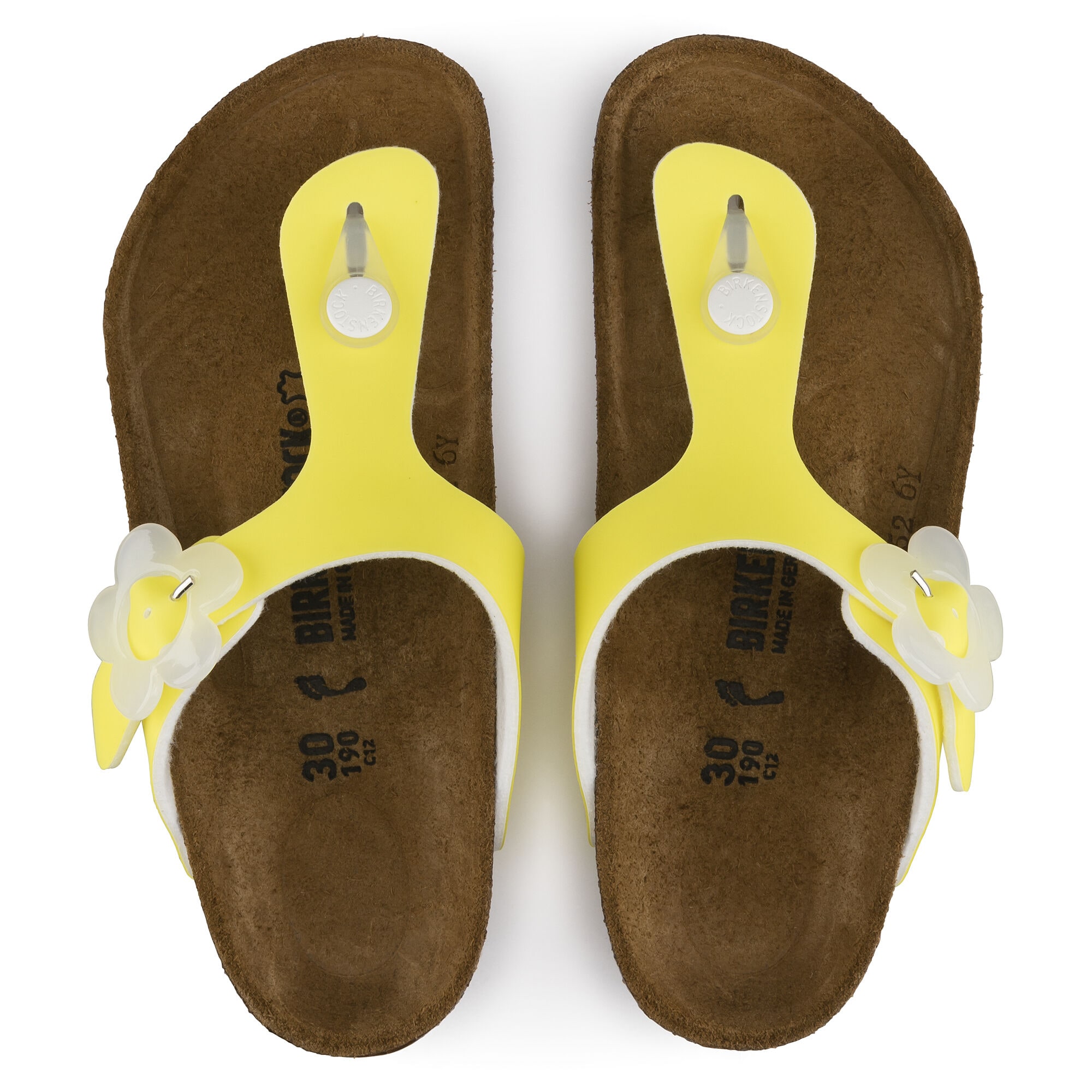Yellow sales gizeh birkenstock