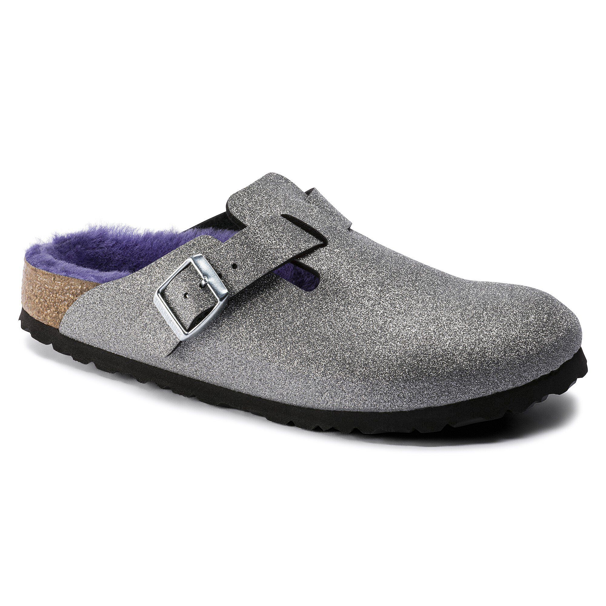 birkenstock boston silver