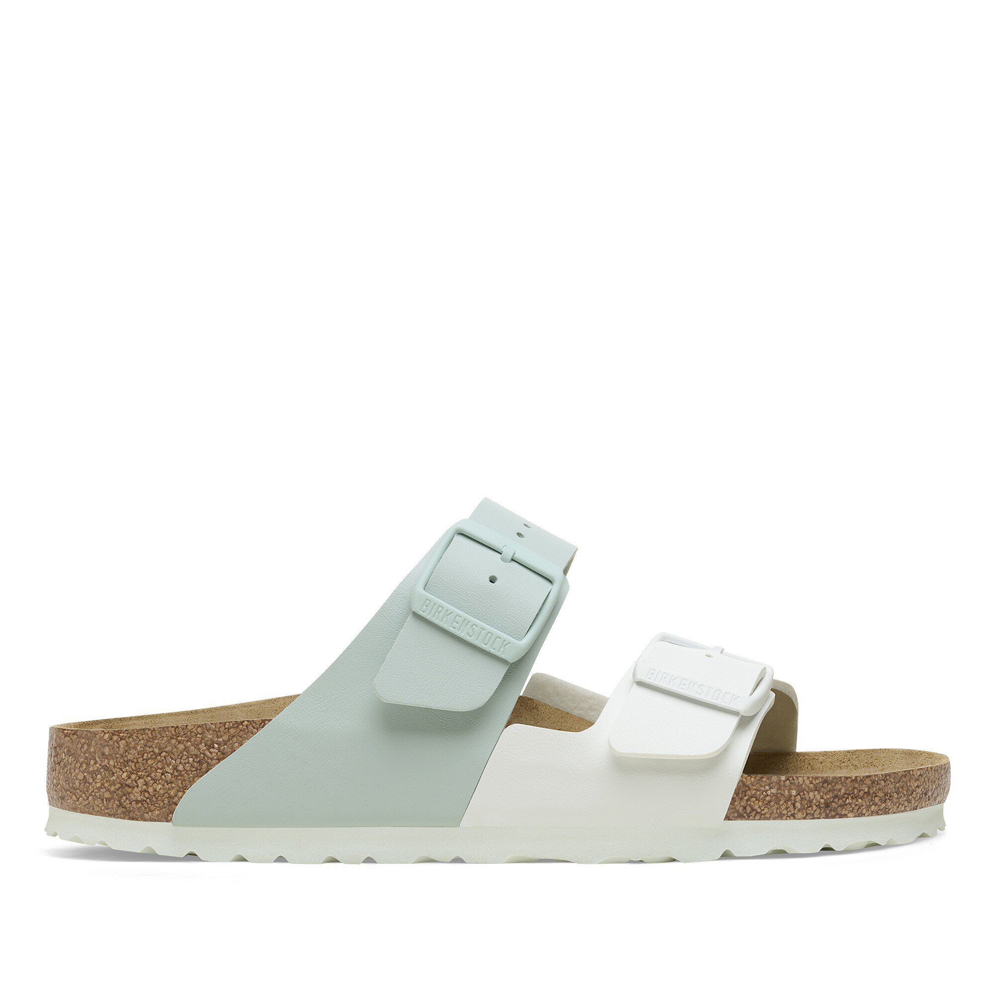 Arizona Split Birko-Flor White/Surf Green | BIRKENSTOCK