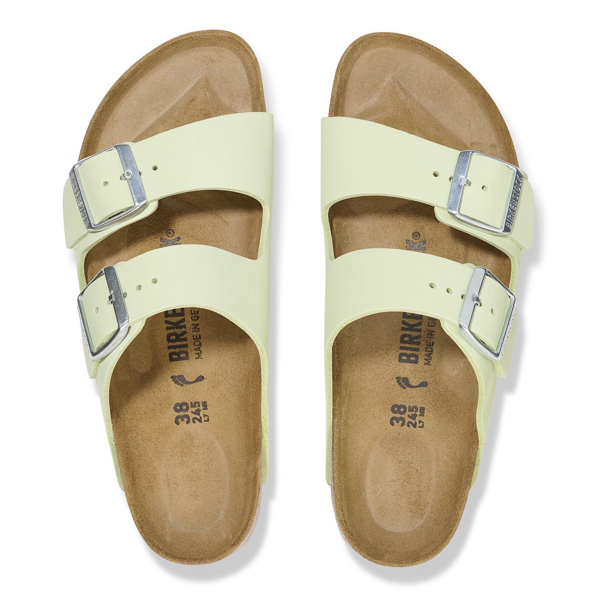Arizona Nubuck Leather Faded Lime | BIRKENSTOCK