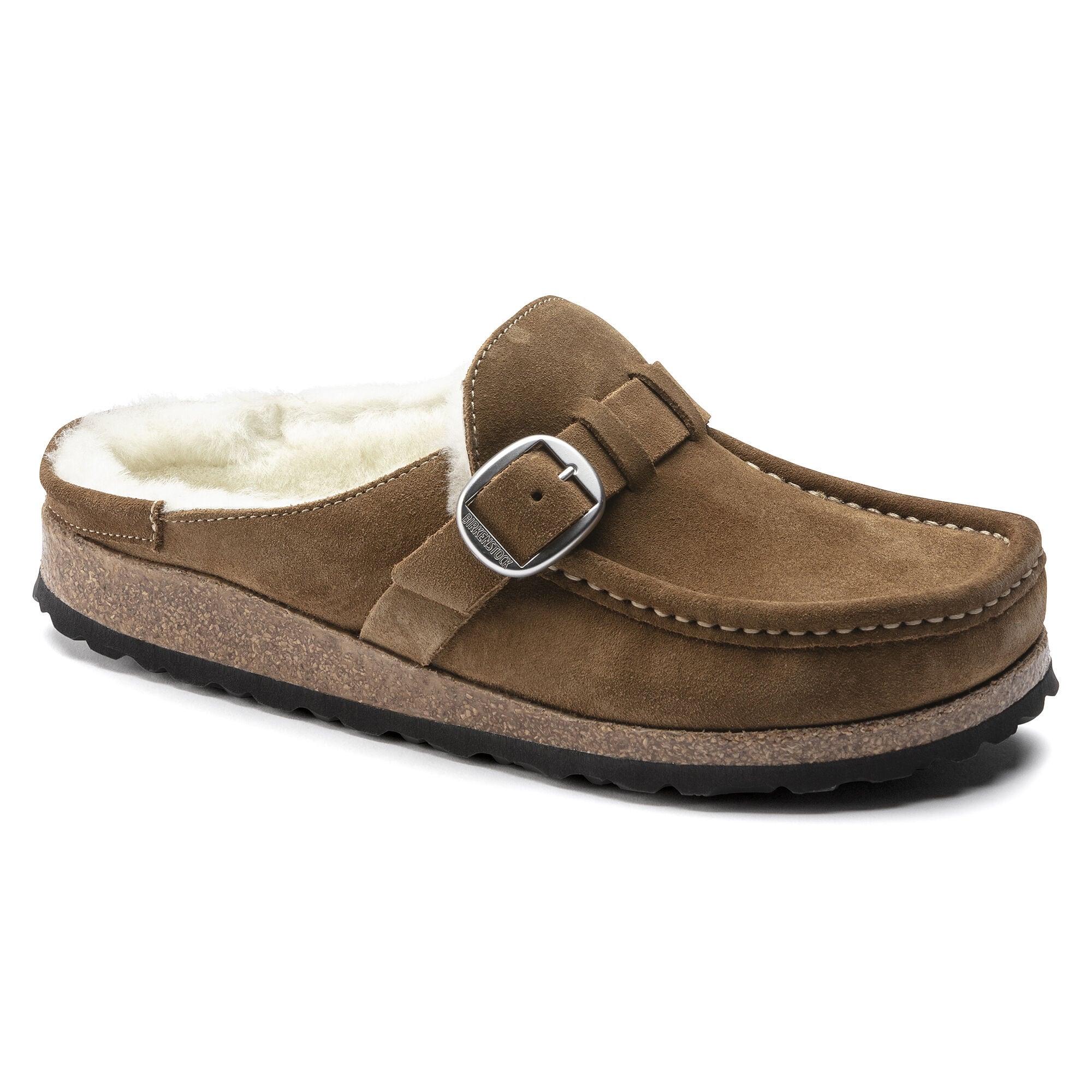 Birkenstock buckley top shearling clogs