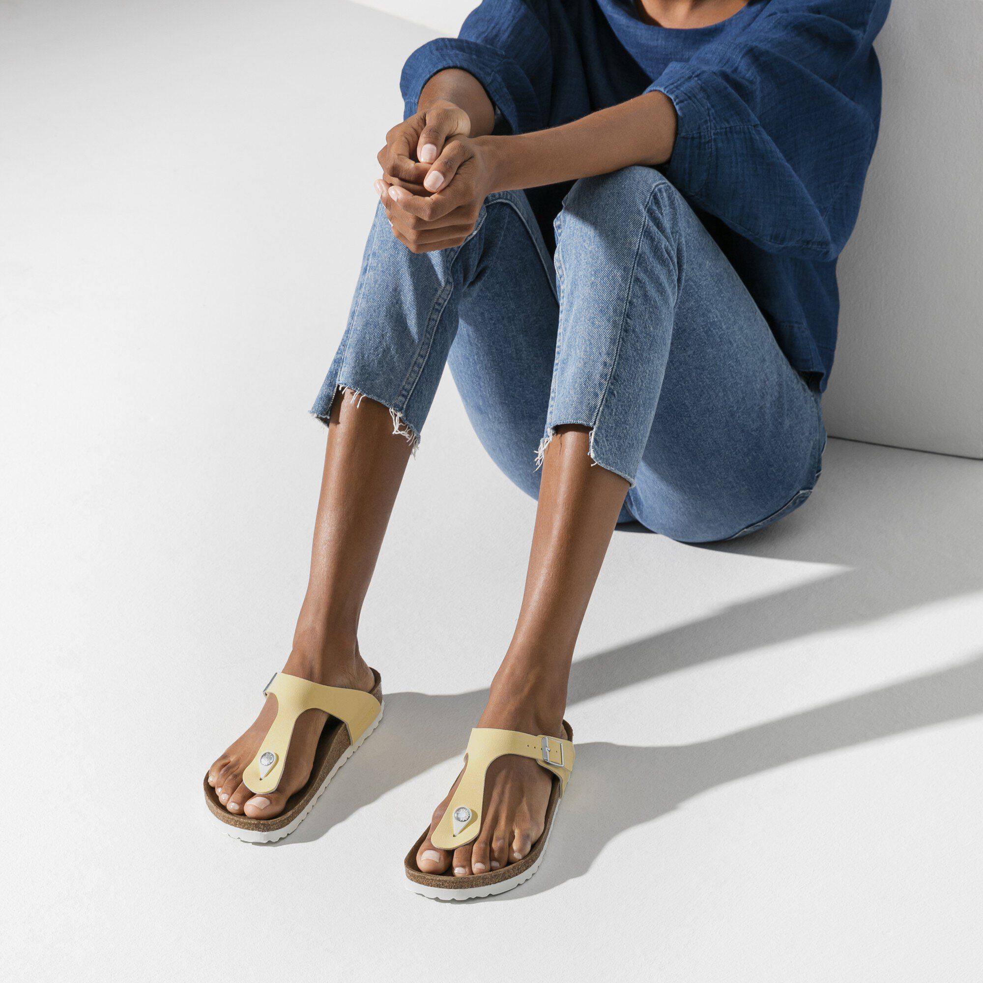 Birkenstock gizeh brushed clearance vanilla