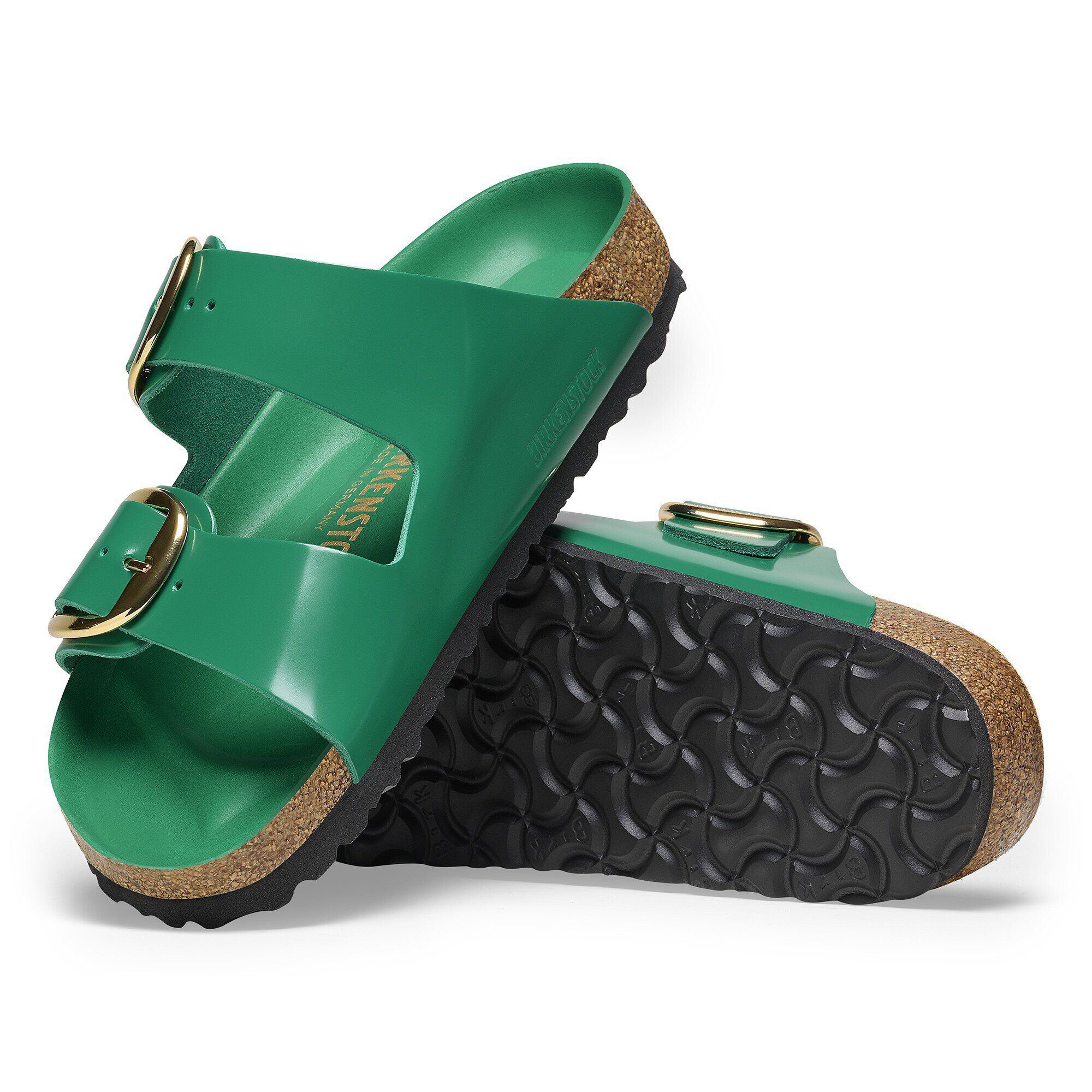 Birkenstock arizona 2025 green leather