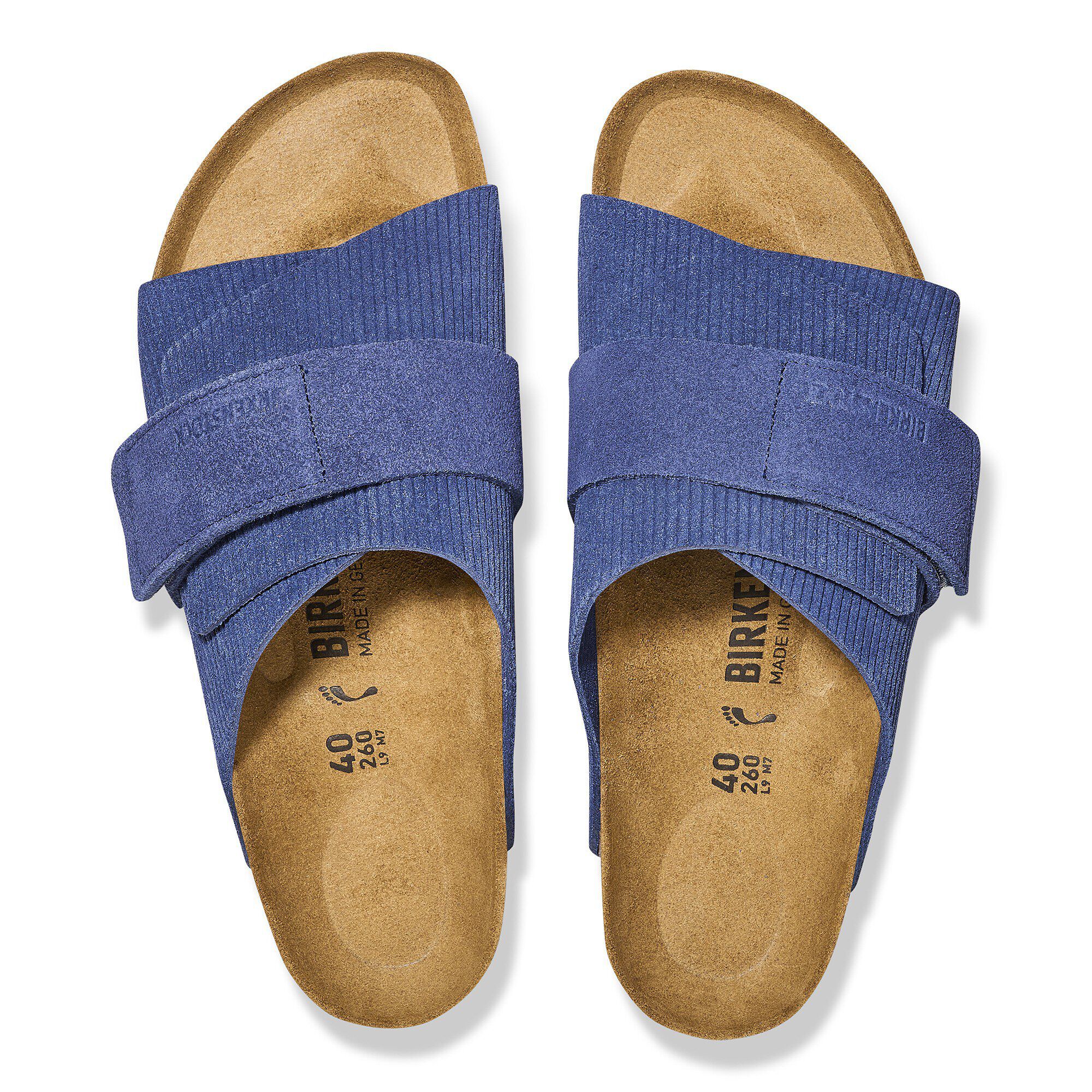 Kyoto Suede Embossed Corduroy Indigo | BIRKENSTOCK