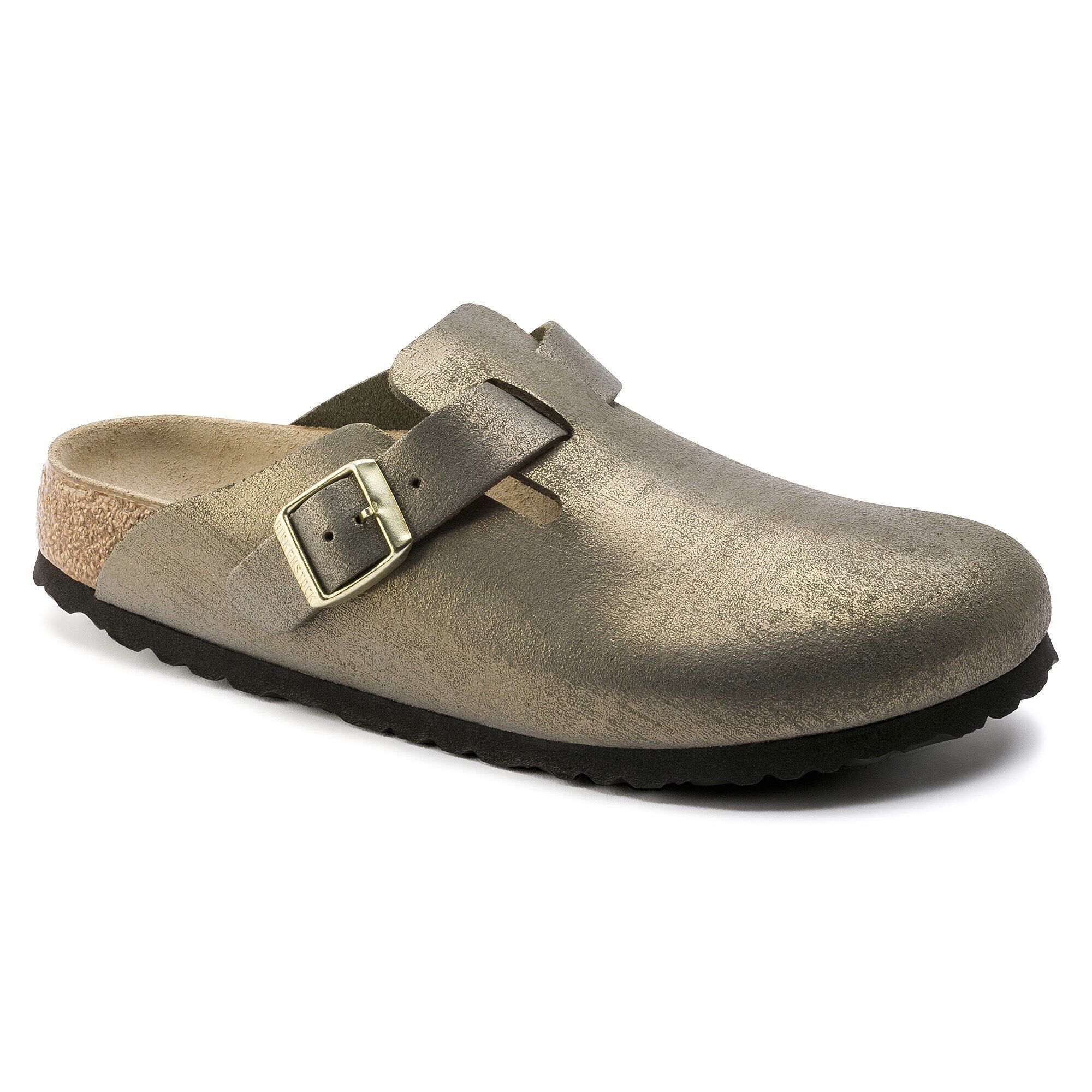 Birkenstock metallic stone gold best sale