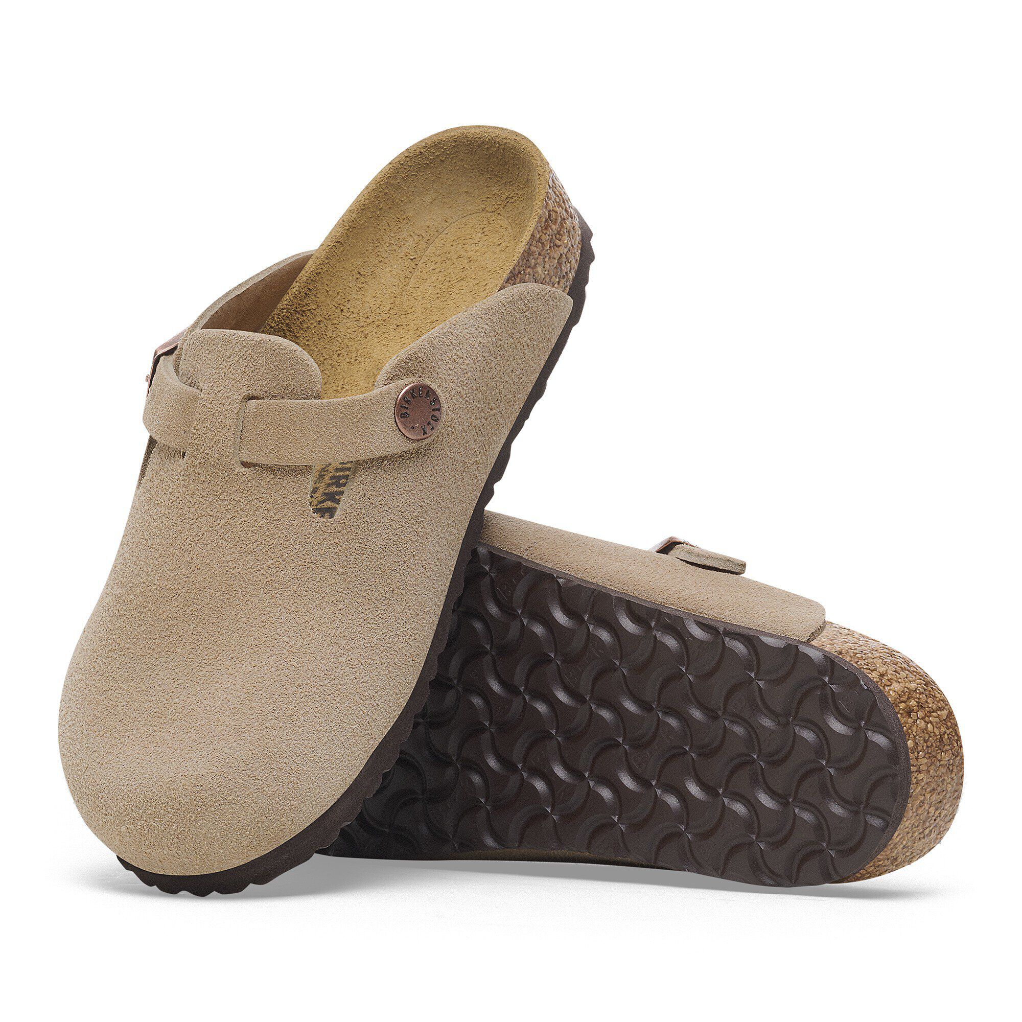 Boston Kids Suede Leather Taupe BIRKENSTOCK