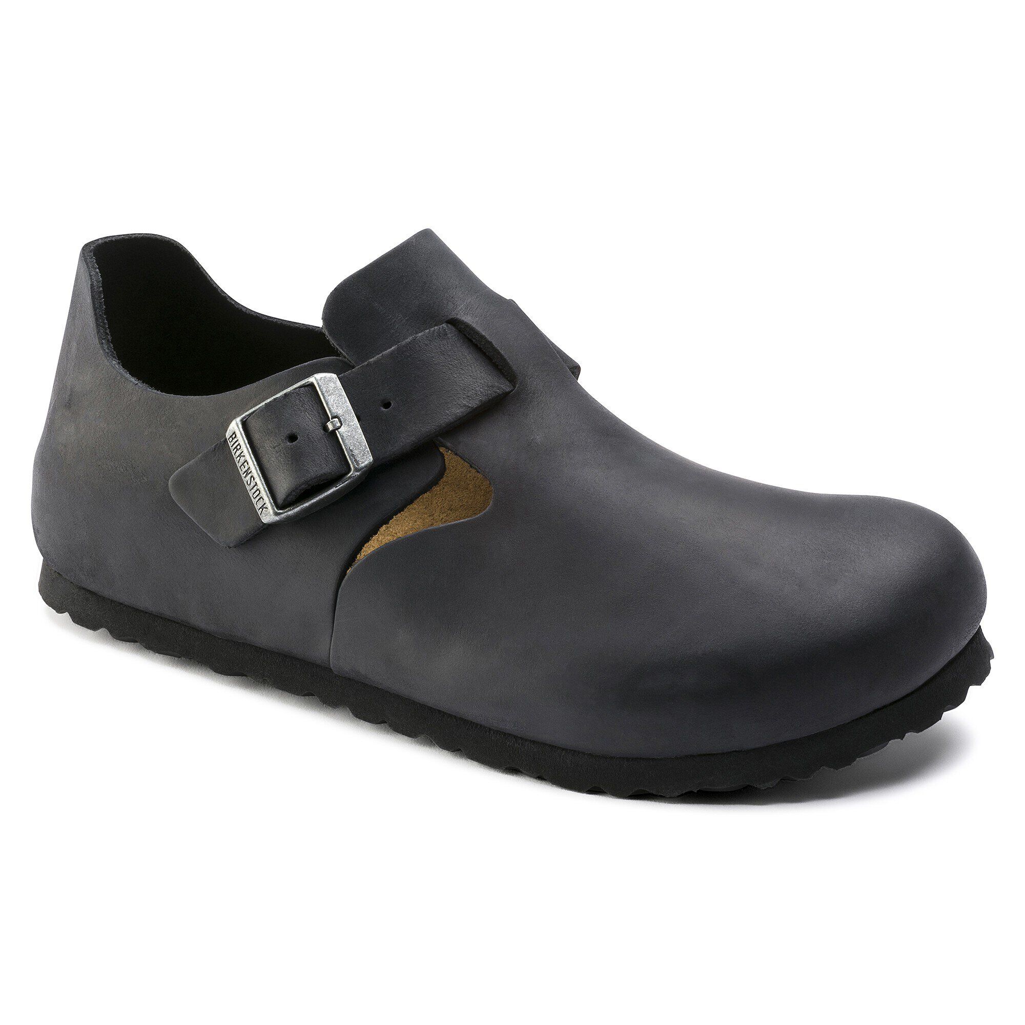 売上実績NO.1 London BIRKENSTOCK | Black Leather Oiled 靴