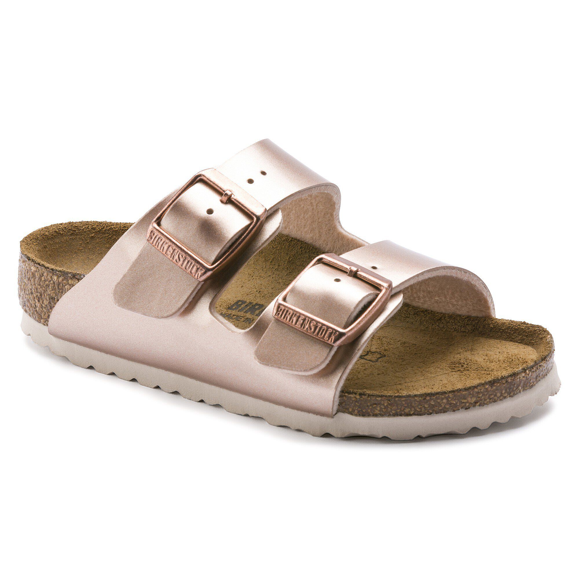 Arizona Kids Birko Flor Electric Metallic Copper BIRKENSTOCK