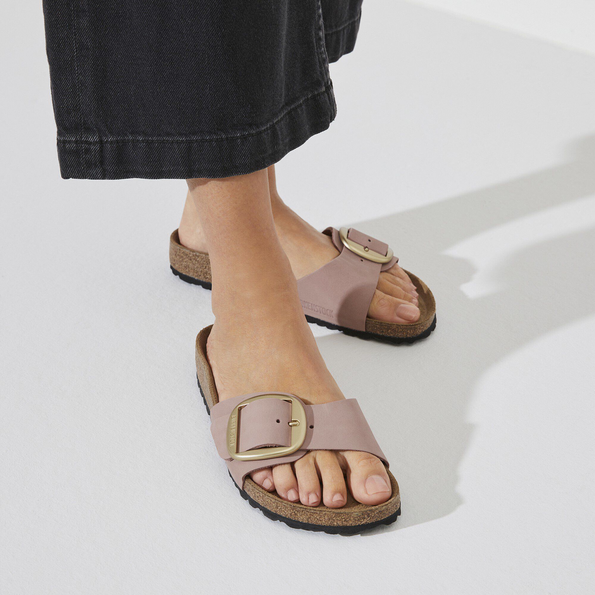 Madrid Big Buckle Nubuck Leather Old Rose | BIRKENSTOCK