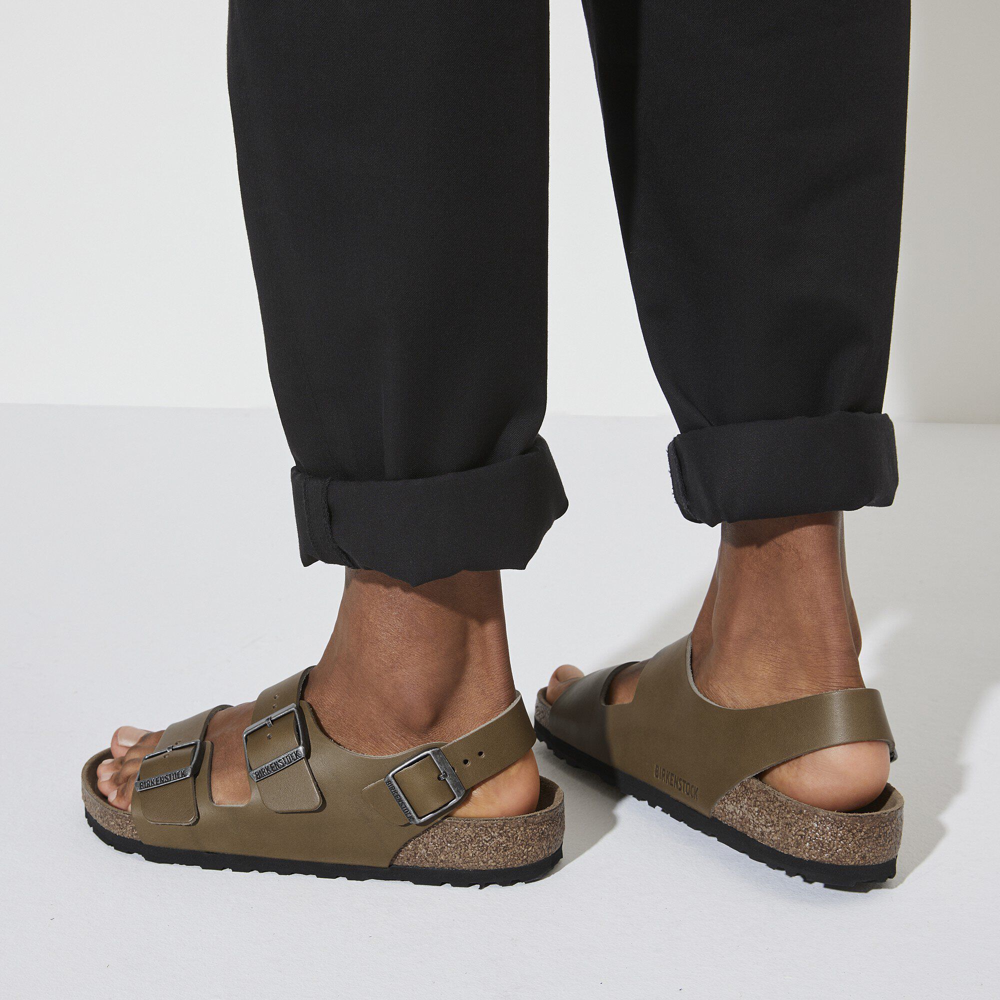 Milano Leather Vintage Wood Faded Khaki | BIRKENSTOCK