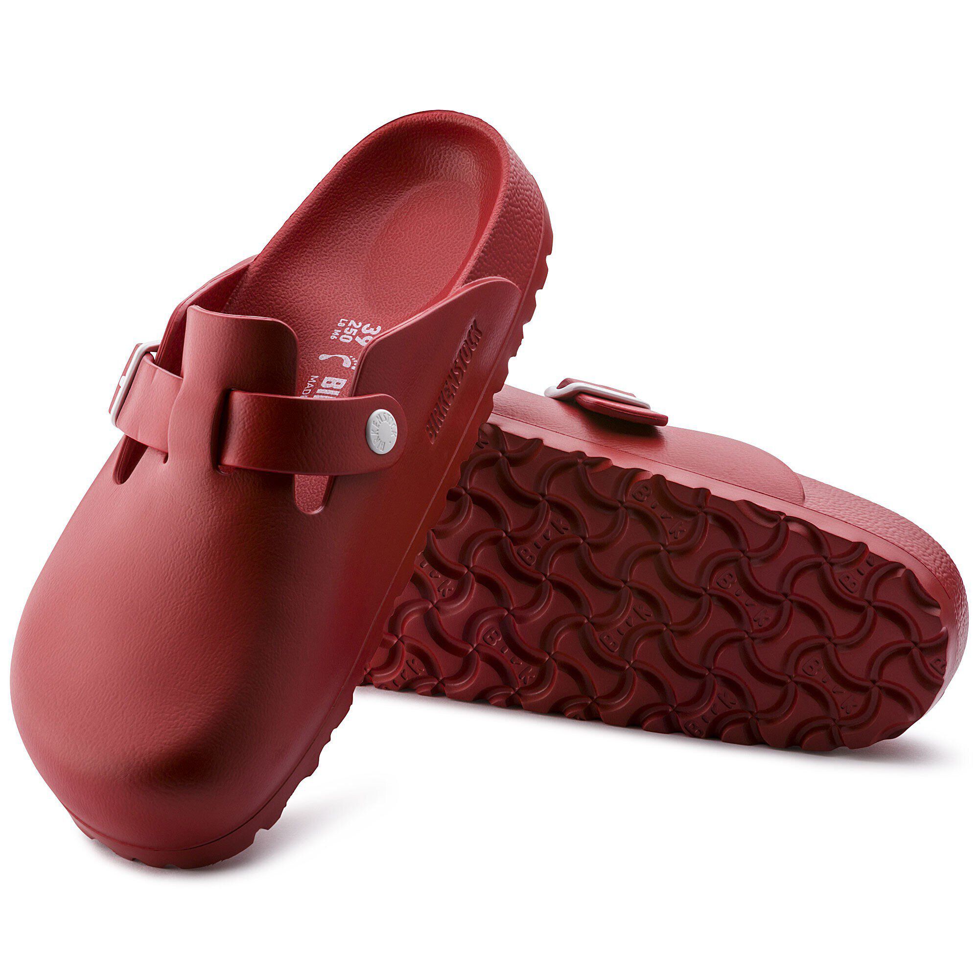 Red shop birkenstock eva