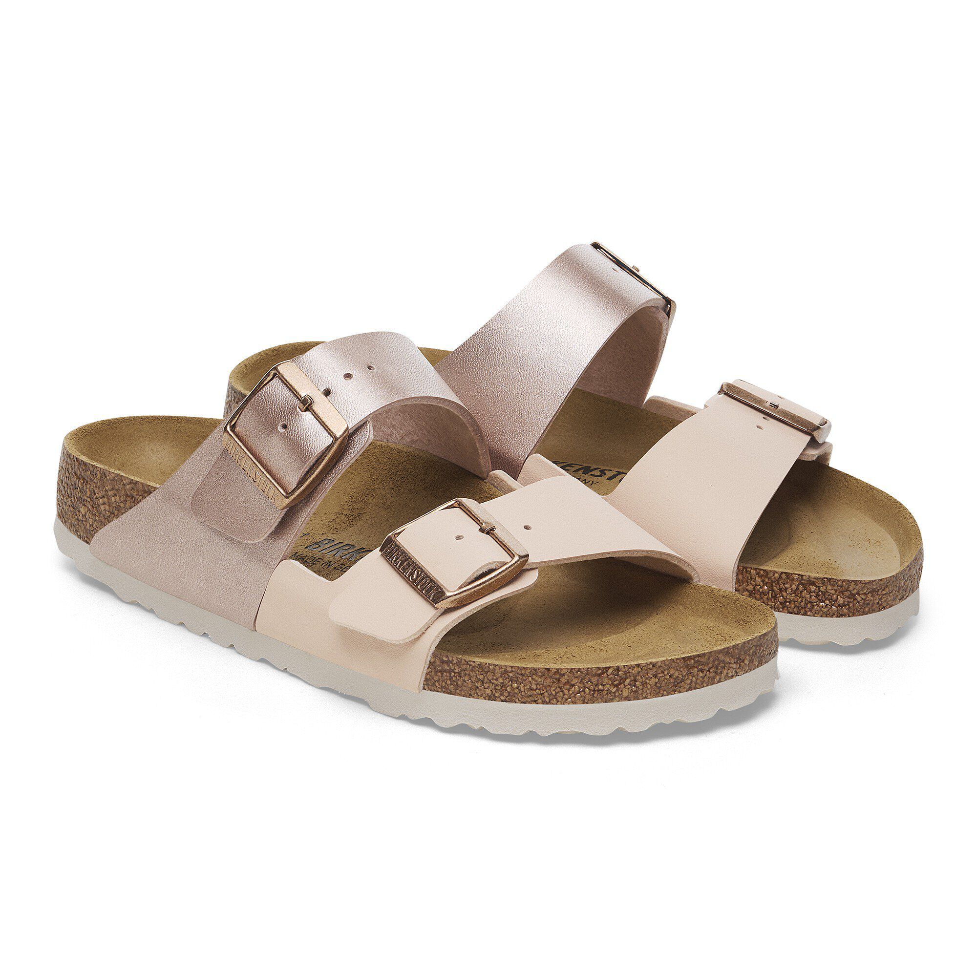 Arizona Split Birko-Flor New Beige/Copper | BIRKENSTOCK