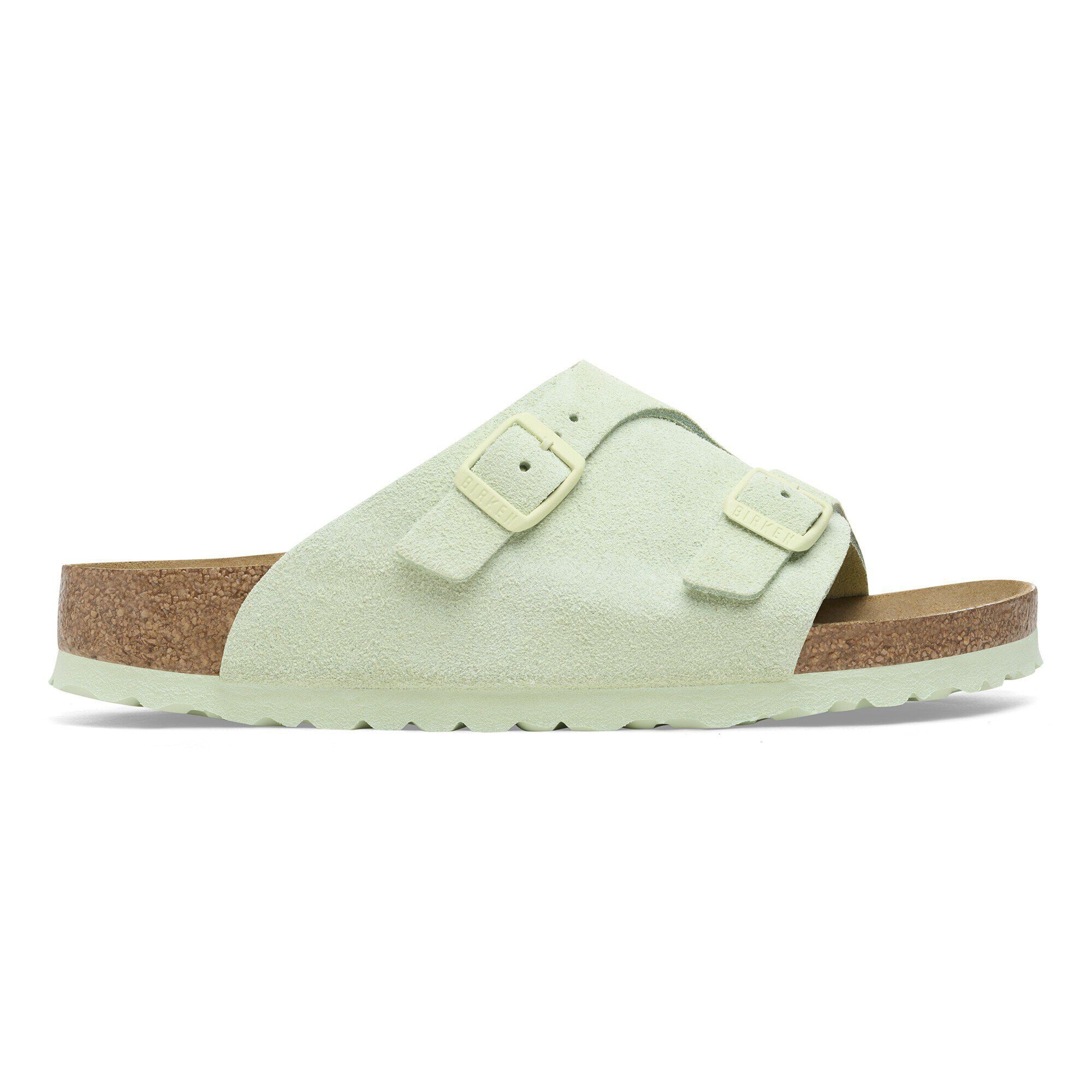 Zürich Suede Leather Faded Lime | BIRKENSTOCK