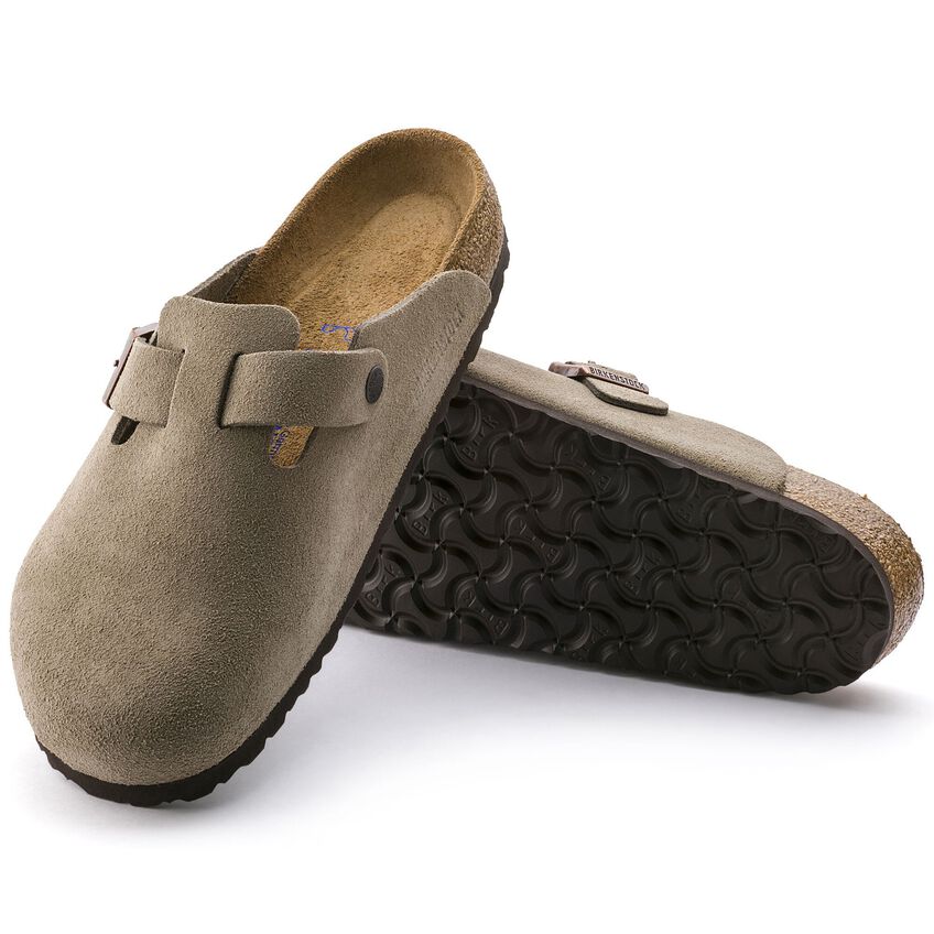 Birkenstock Boston Suede Leather Clogs