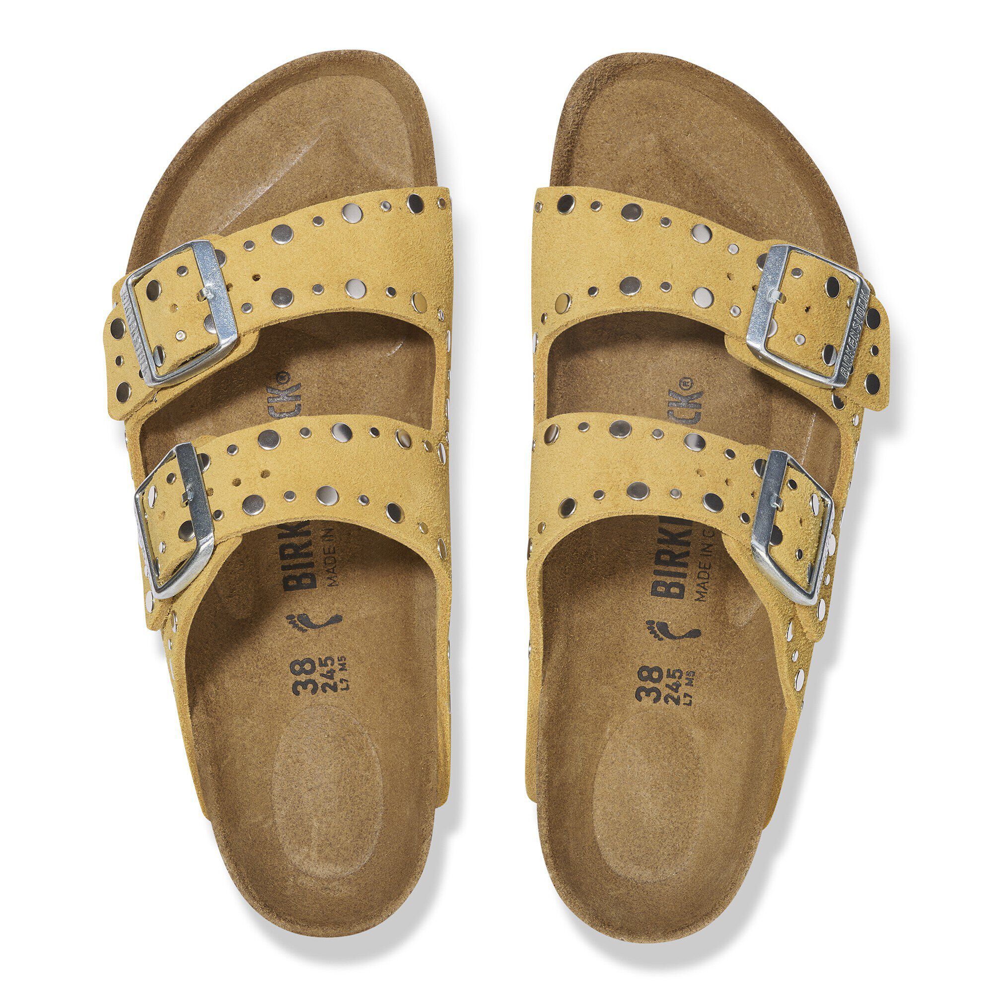2024 お歳暮【公式】 - 人気ブランド Rivets Arizona Suede BIRKENSTOCK | Ochre Leather 靴
