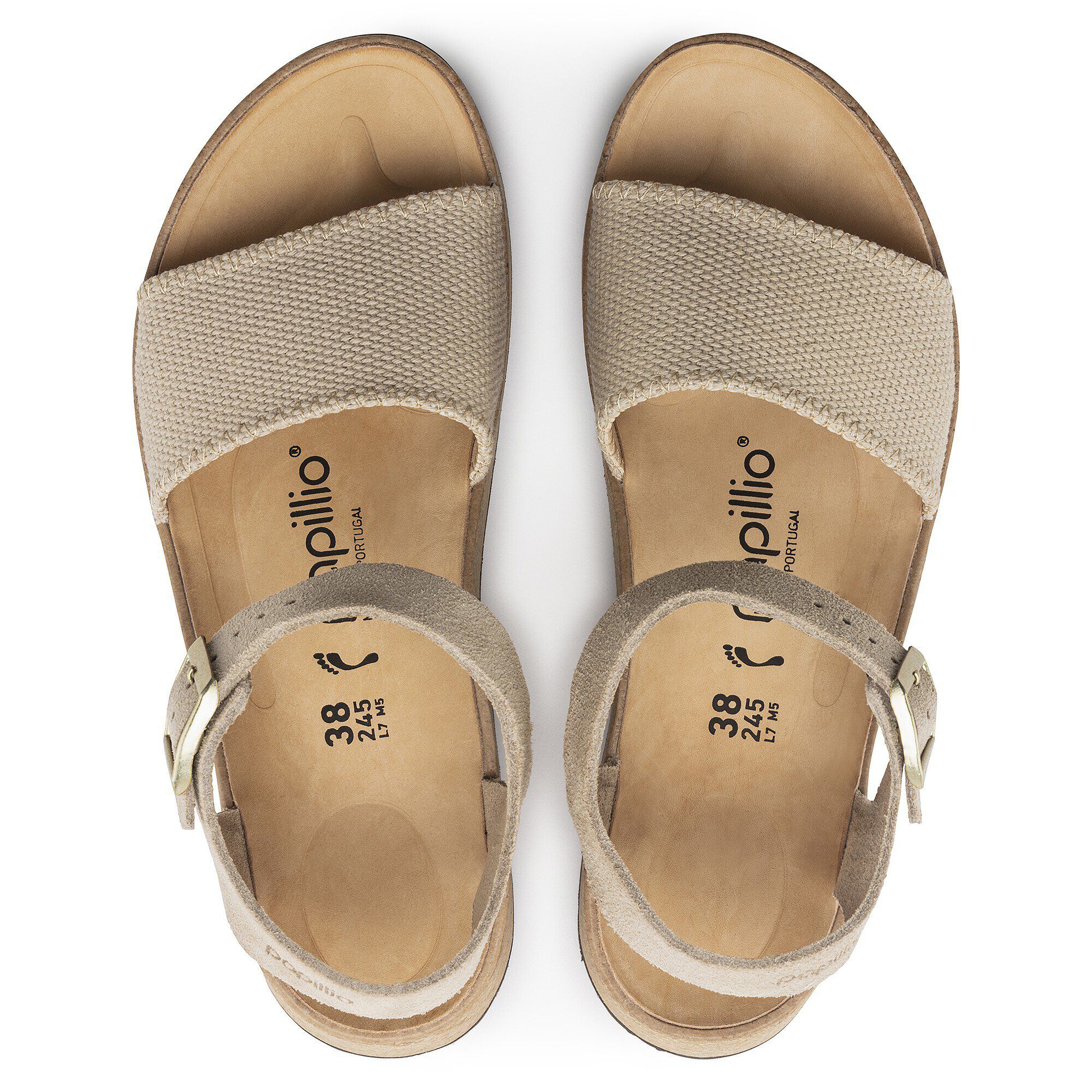 【Birkenstock】Glenda スエード レザー テキスタイル サンダル Birkenstock】Glenda スエード レザー テキスタイル サンダル