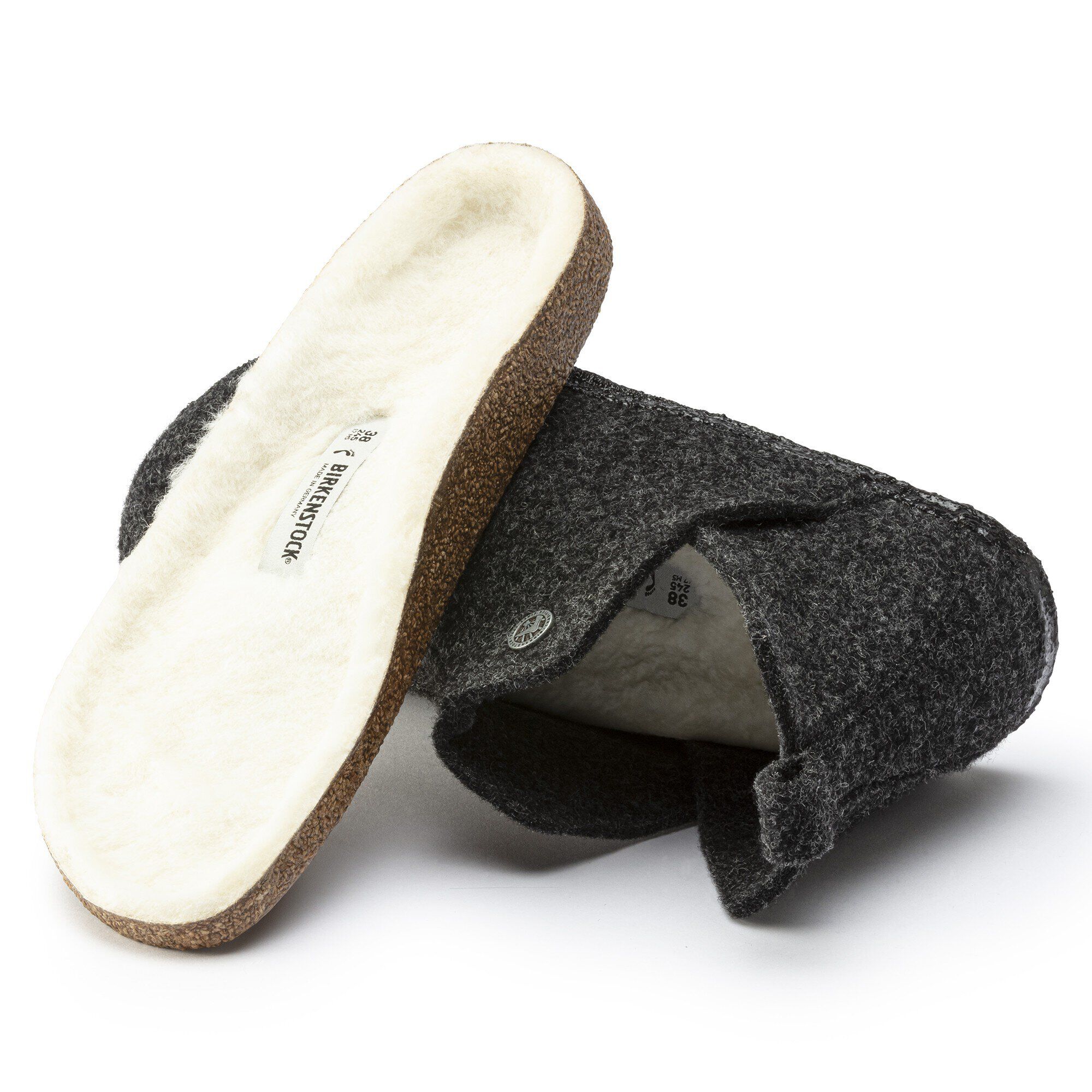 Andermatt Shearling Wool Felt Anthracite BIRKENSTOCK