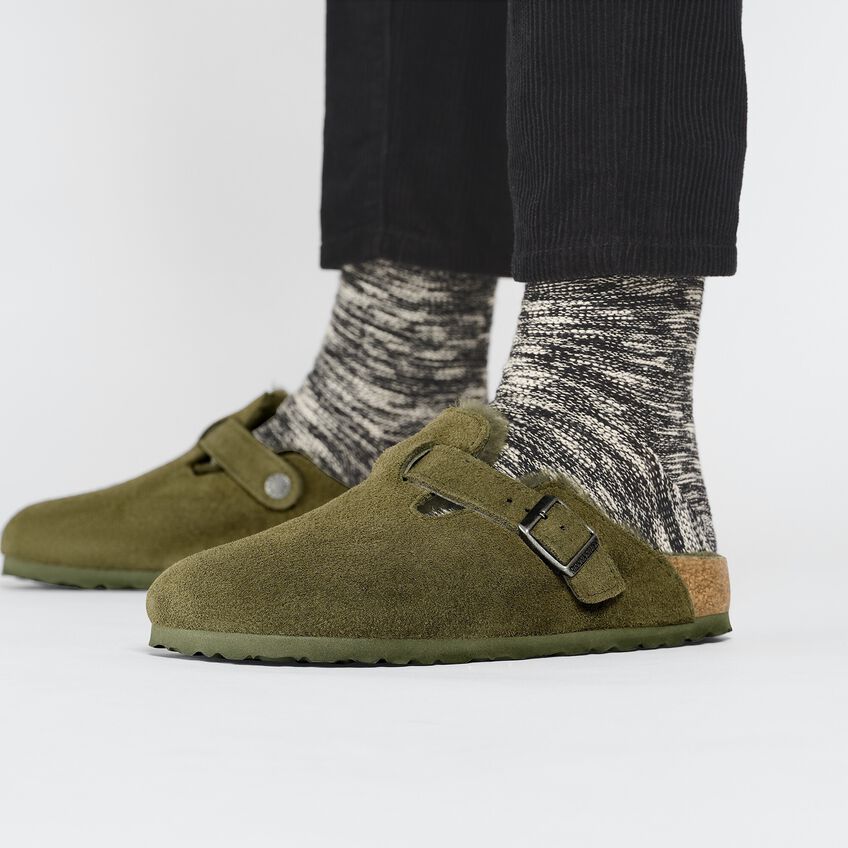 Boston Shearling Suede Leather/Fur