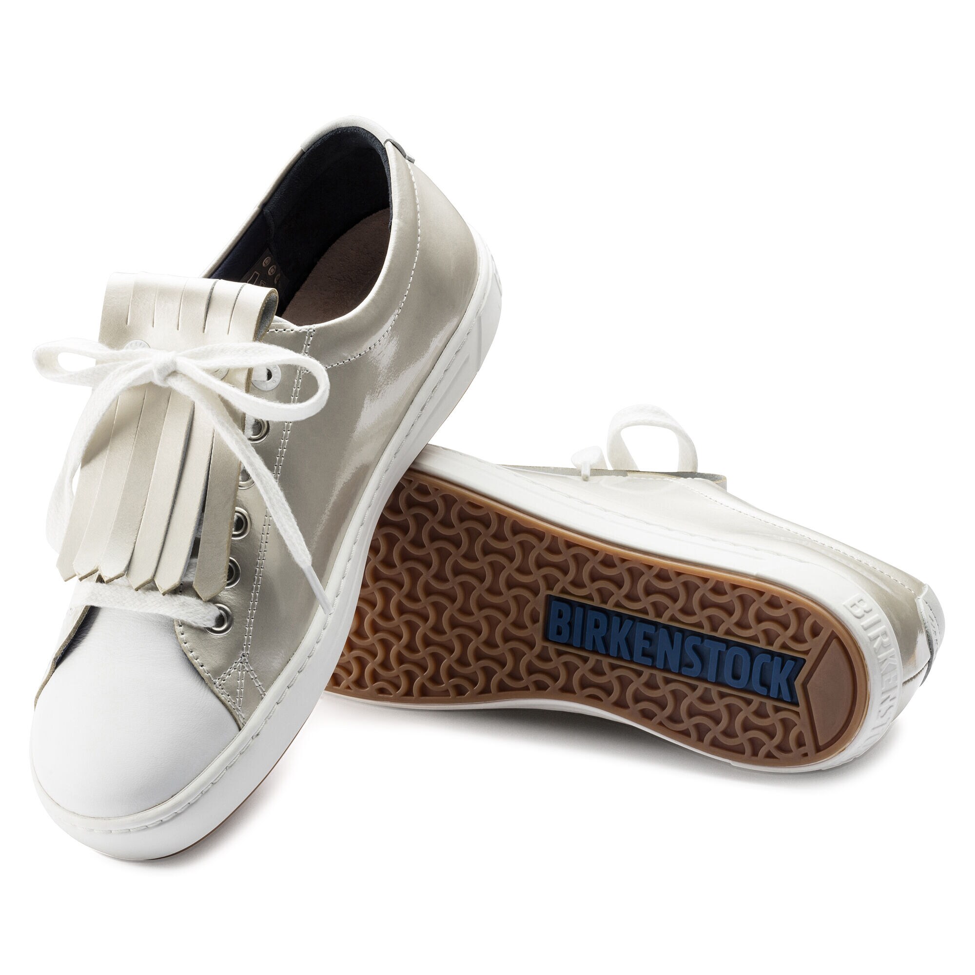 Arran Mixed Leather Off White