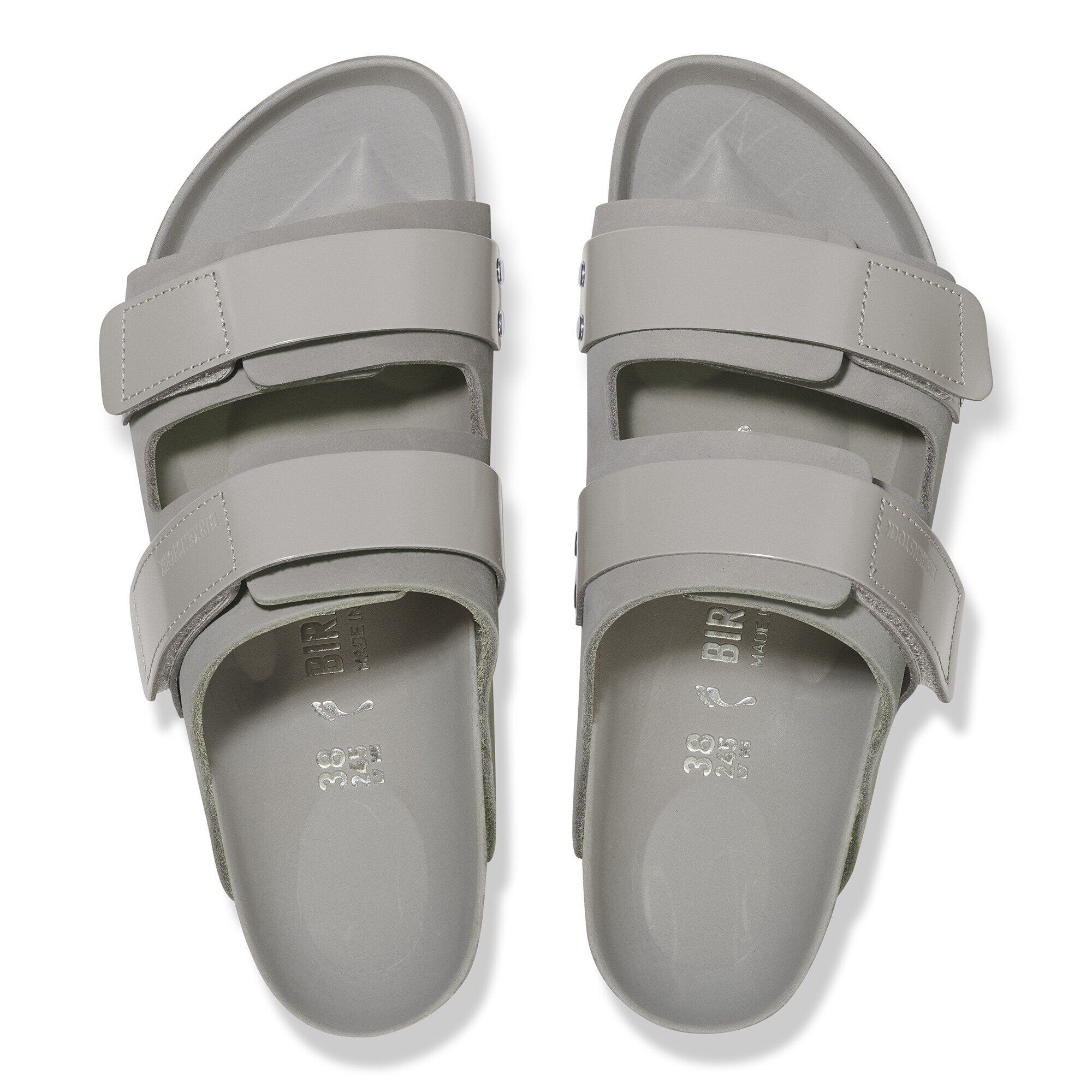 Uji Nubuck Leather High Shine Stone Coin | BIRKENSTOCK Uji Nubuck Leather High Shine Stone Coin | BIRKENSTOCK
