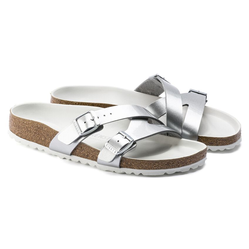 birkenstock yao silver