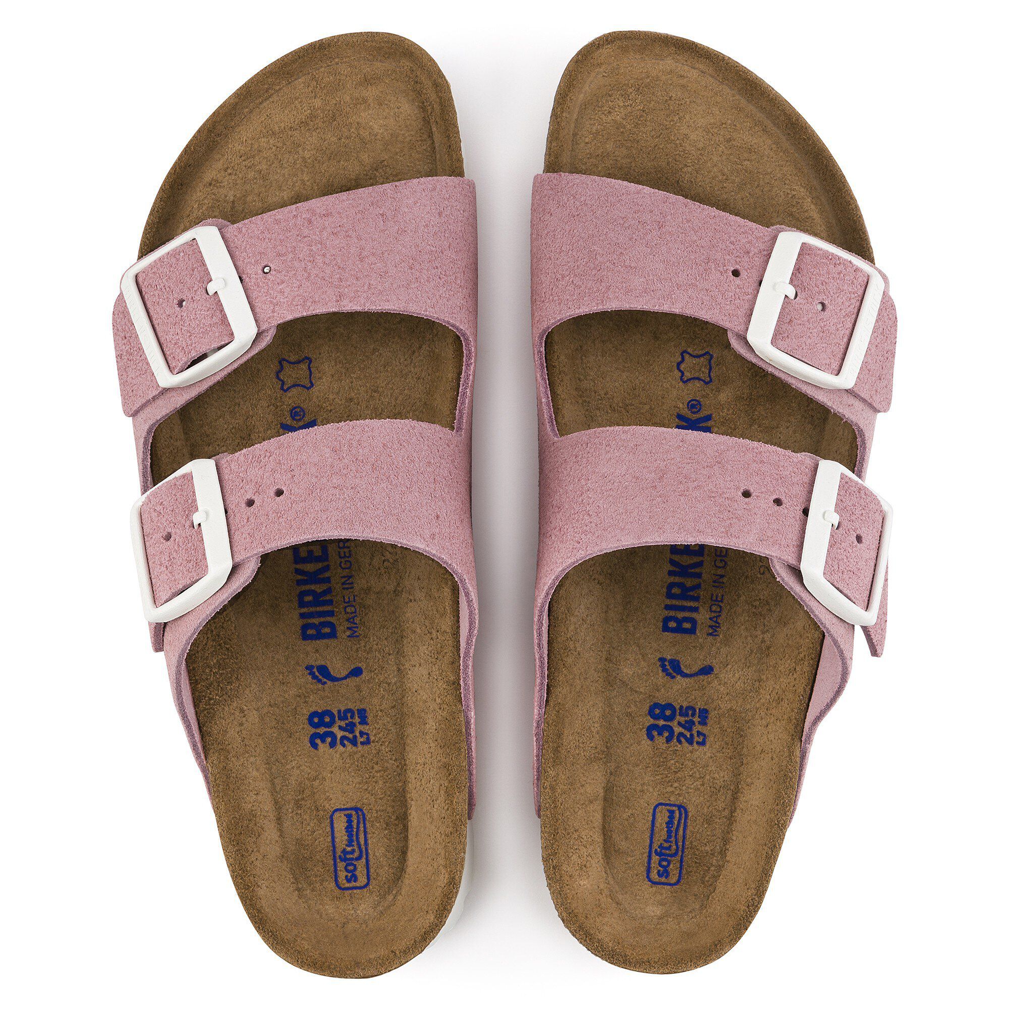 Birkenstock arizona rose suede hot sale