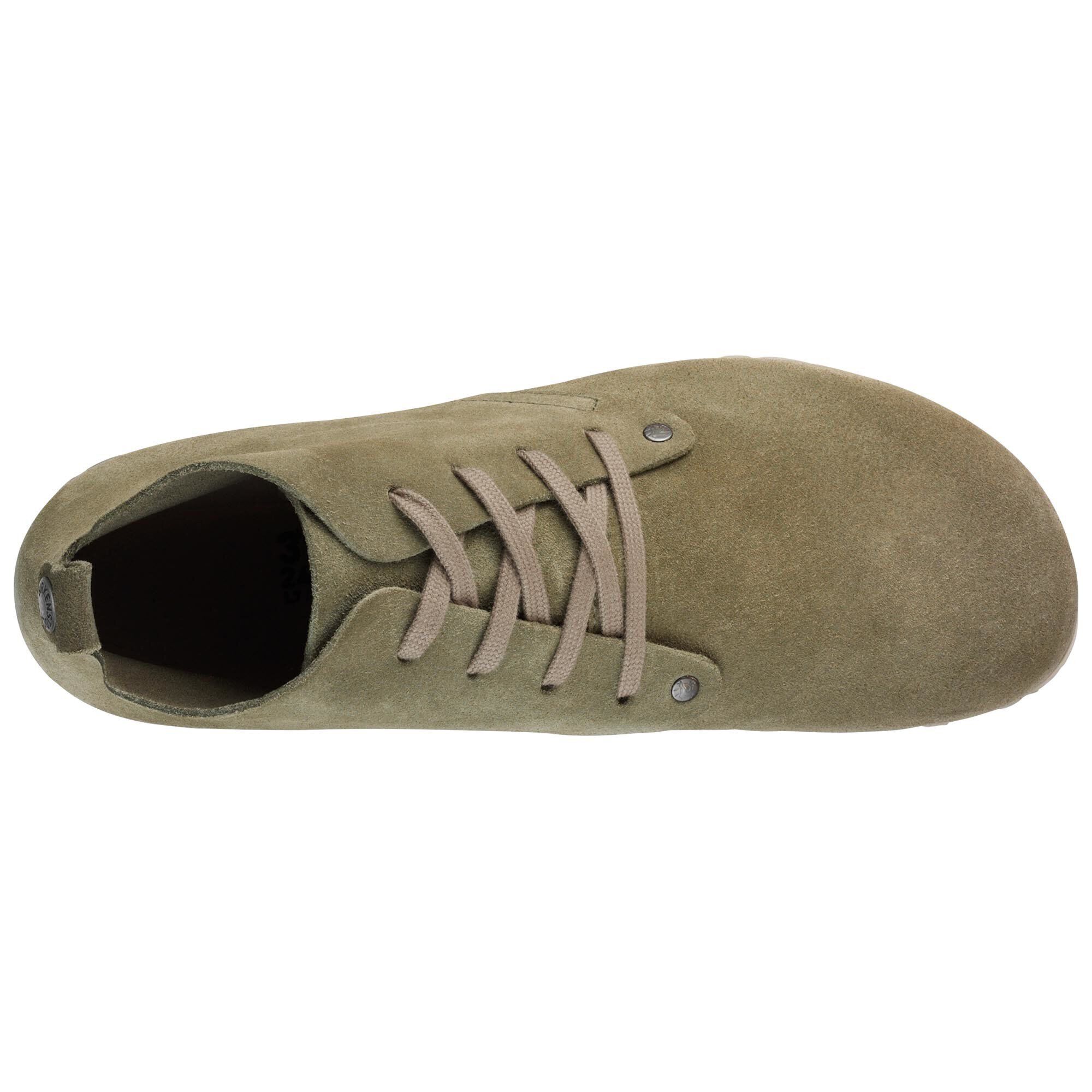 Dundee Plus Women Suede Leather Khaki | BIRKENSTOCK