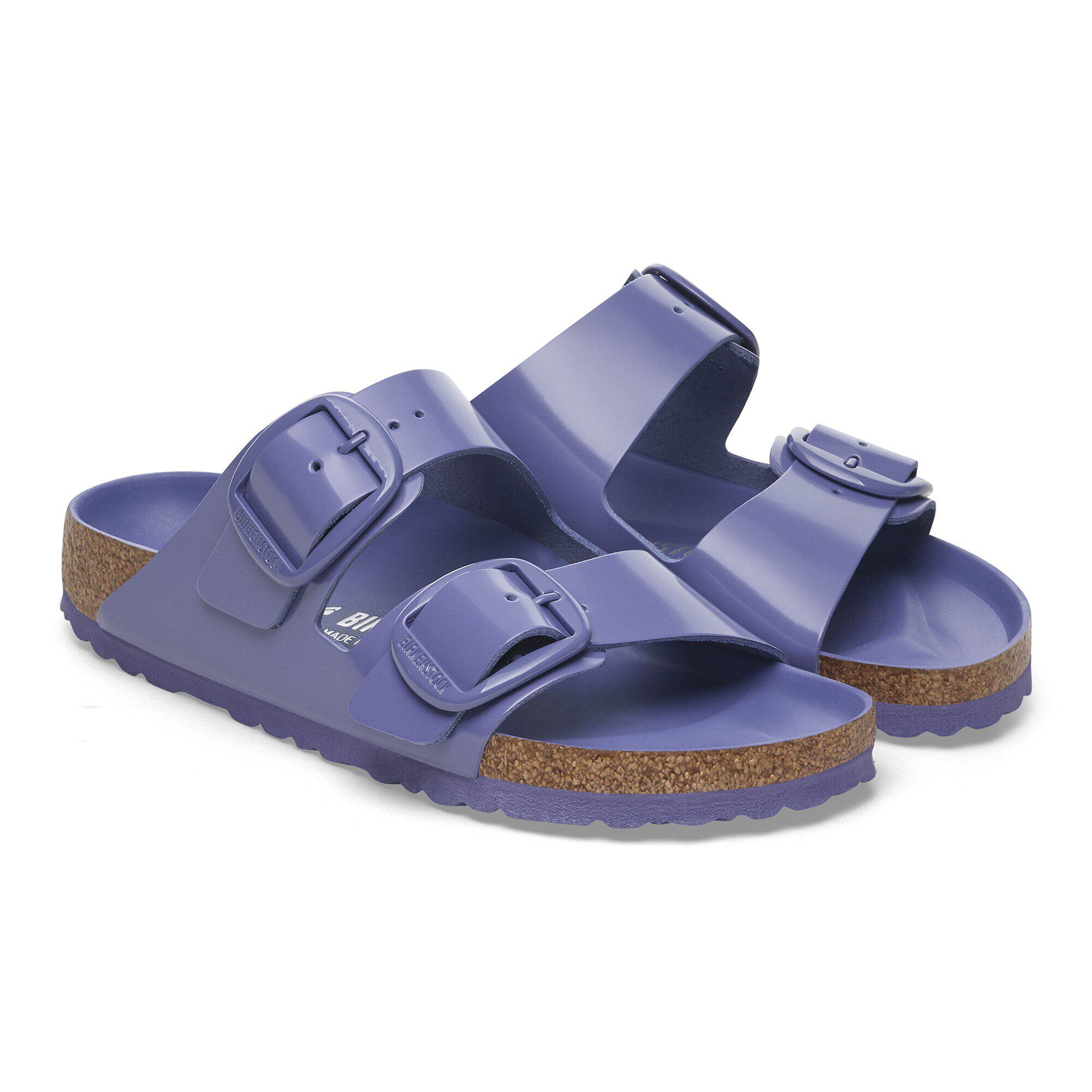 Arizona Big Buckle Natural Leather Patent High-Shine Purple