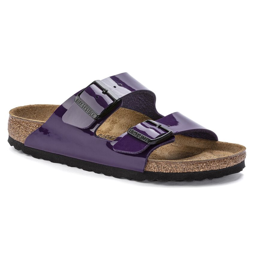 organ hjul Settle Arizona Birko-Flor Patent Plum Purple | BIRKENSTOCK