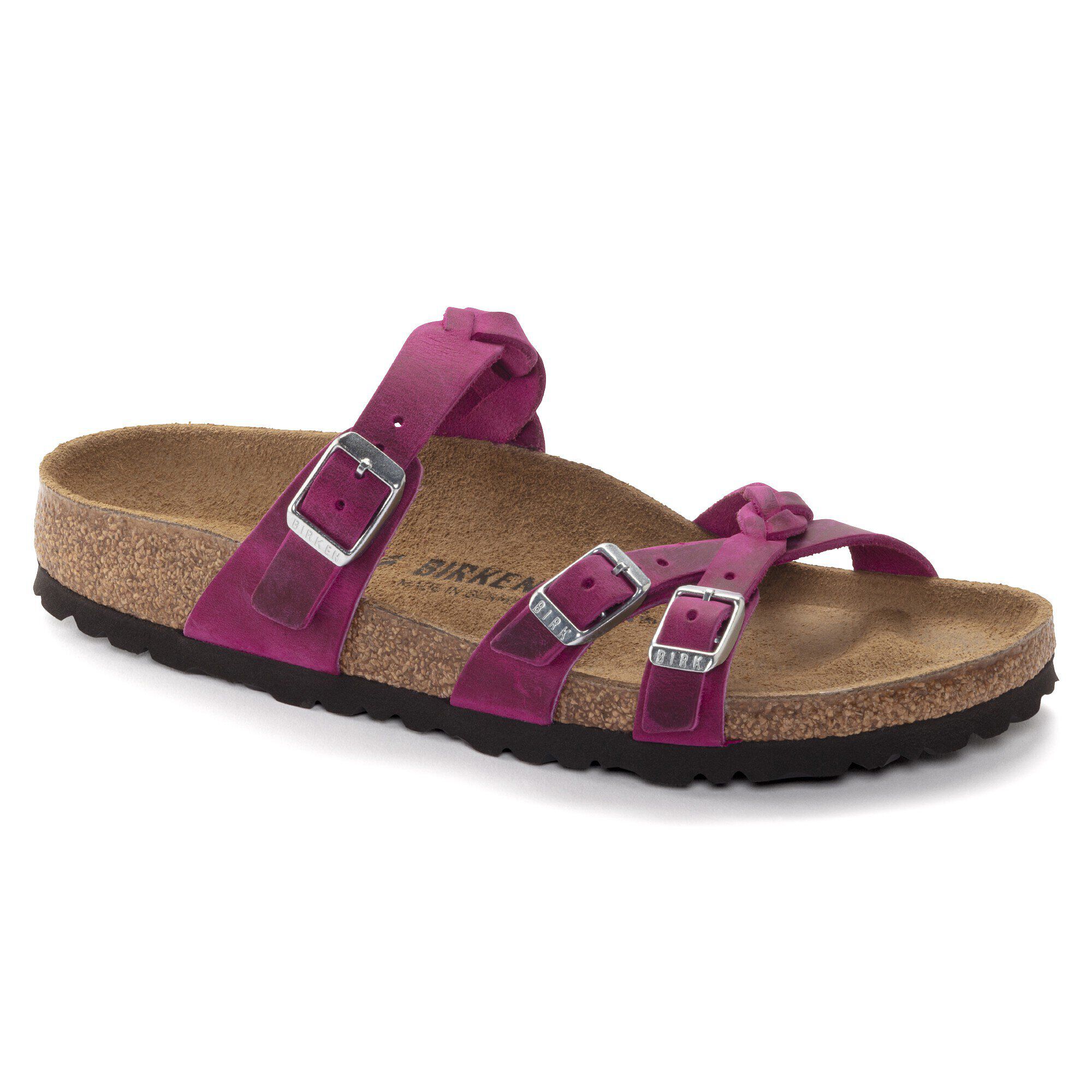 Franca Braided Oiled Leather Festival Fuchsia BIRKENSTOCK