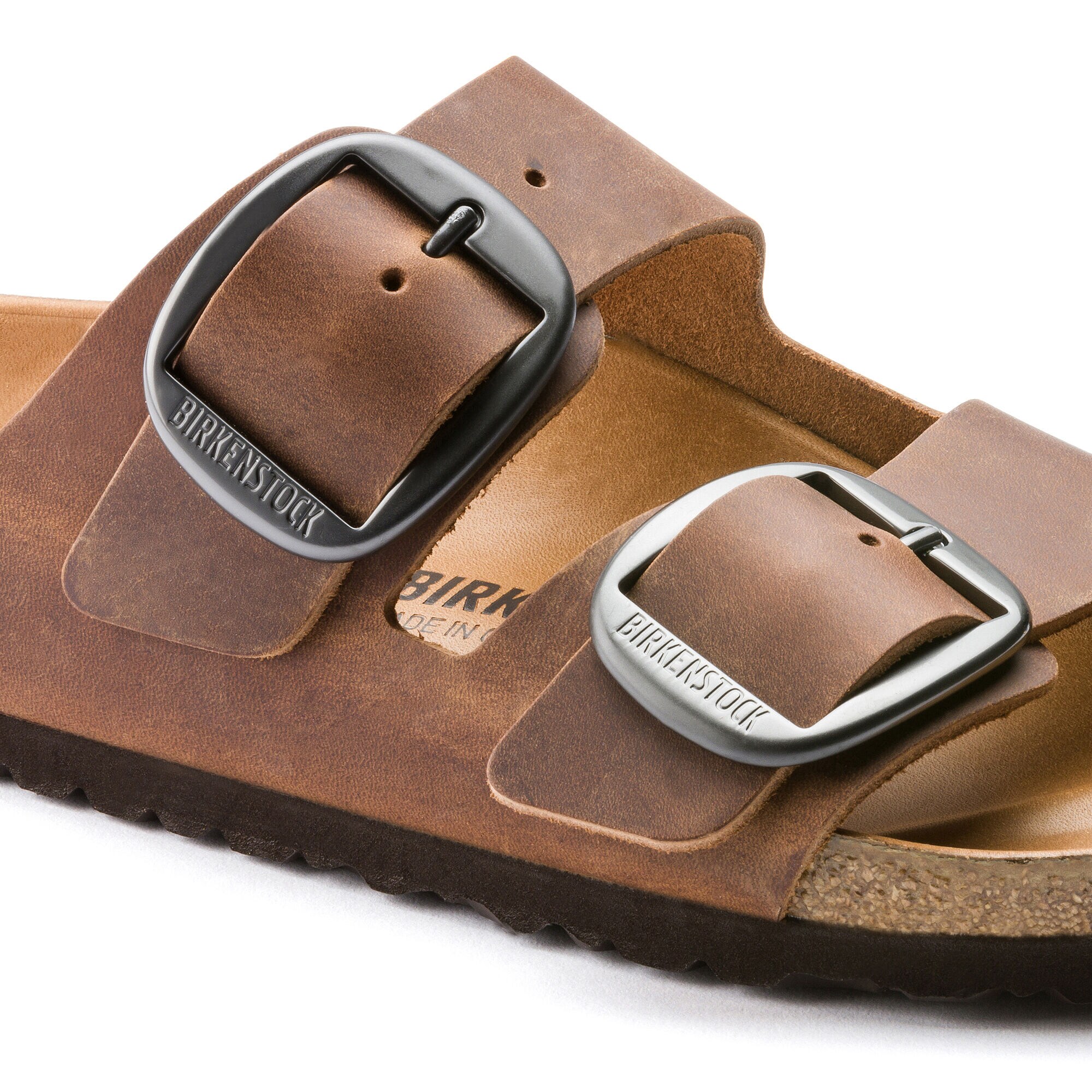 Birkenstock big buckle arizona cognac store