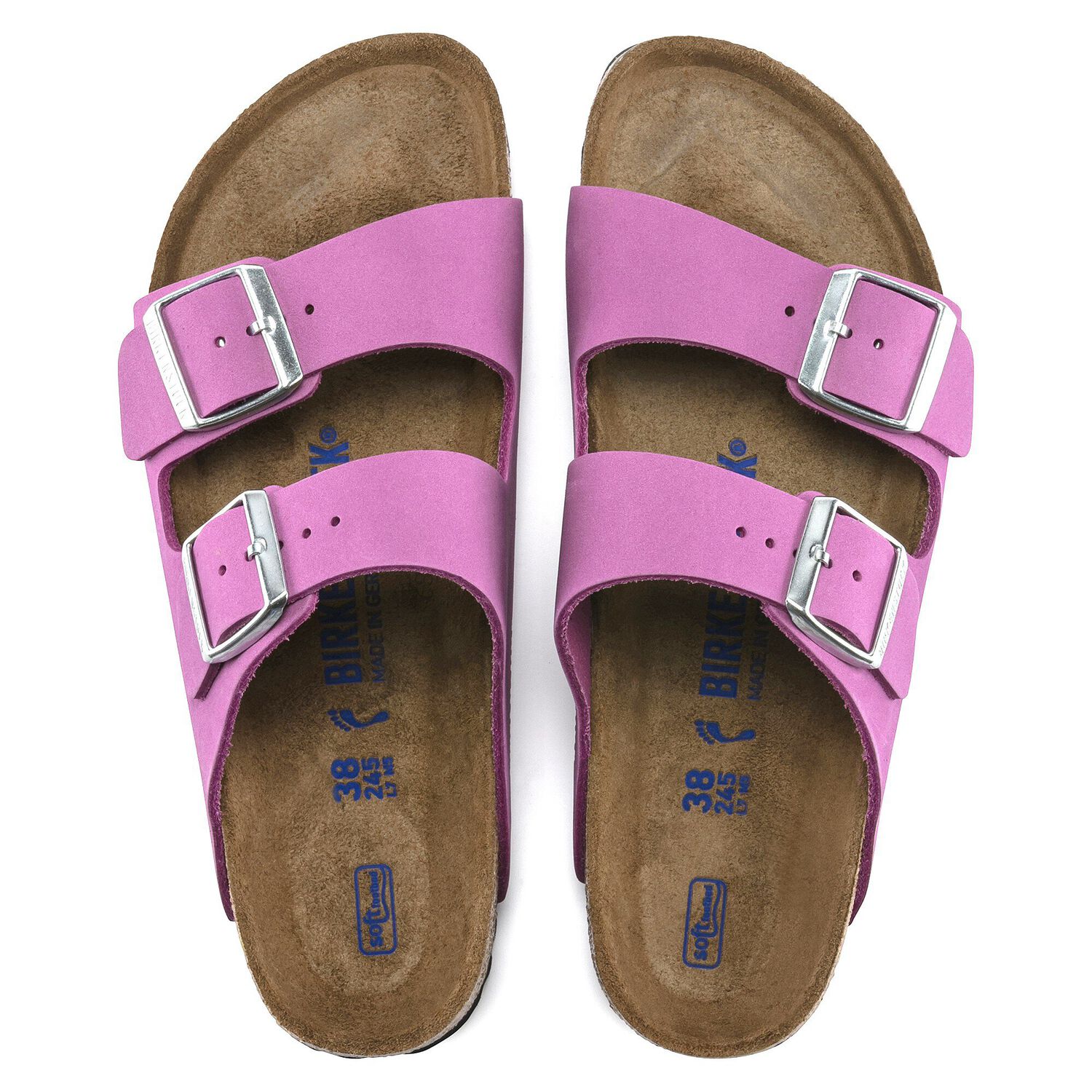 Arizona Soft Footbed Nubuck Leather Purple Orchid | BIRKENSTOCK