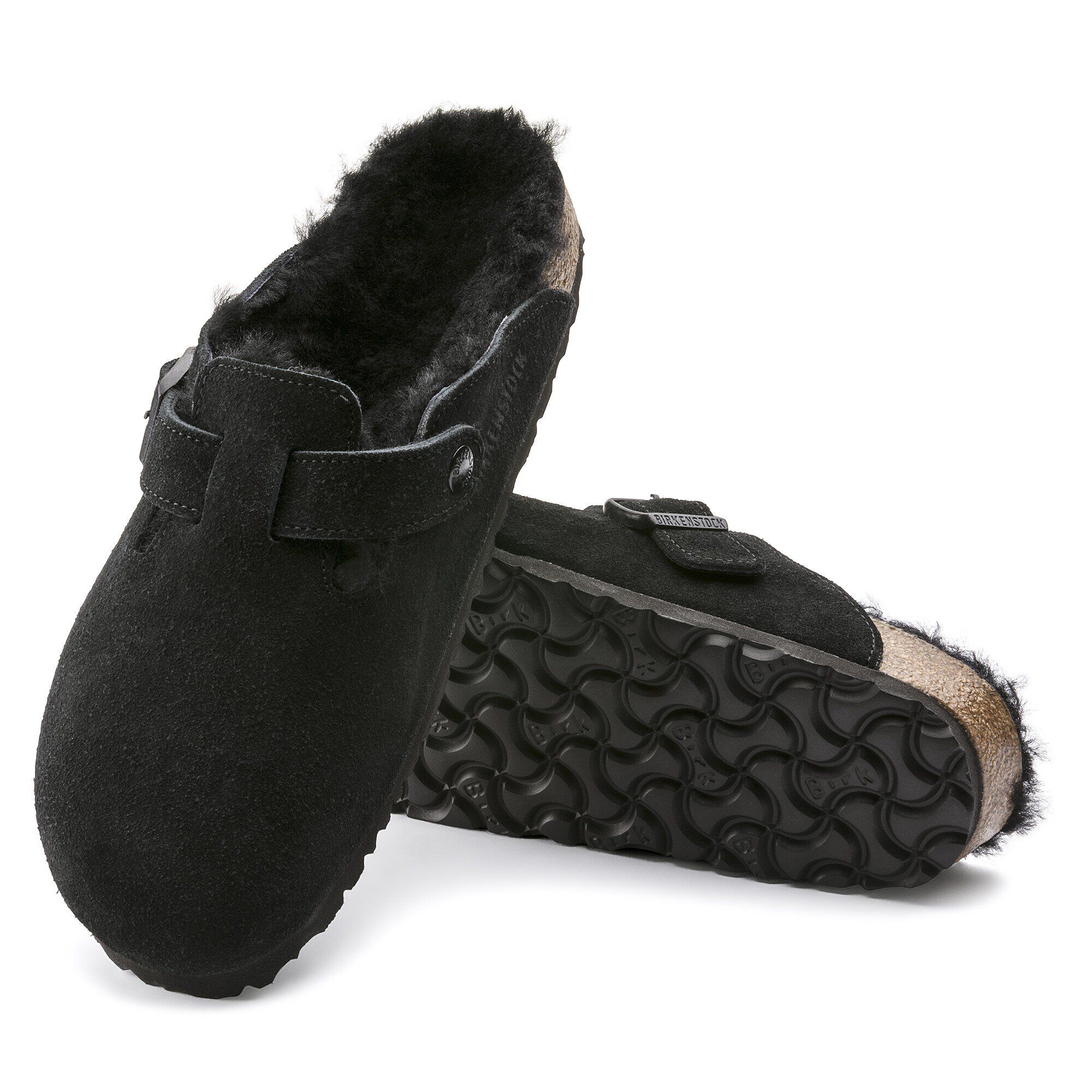 Black birkenstock clog sale