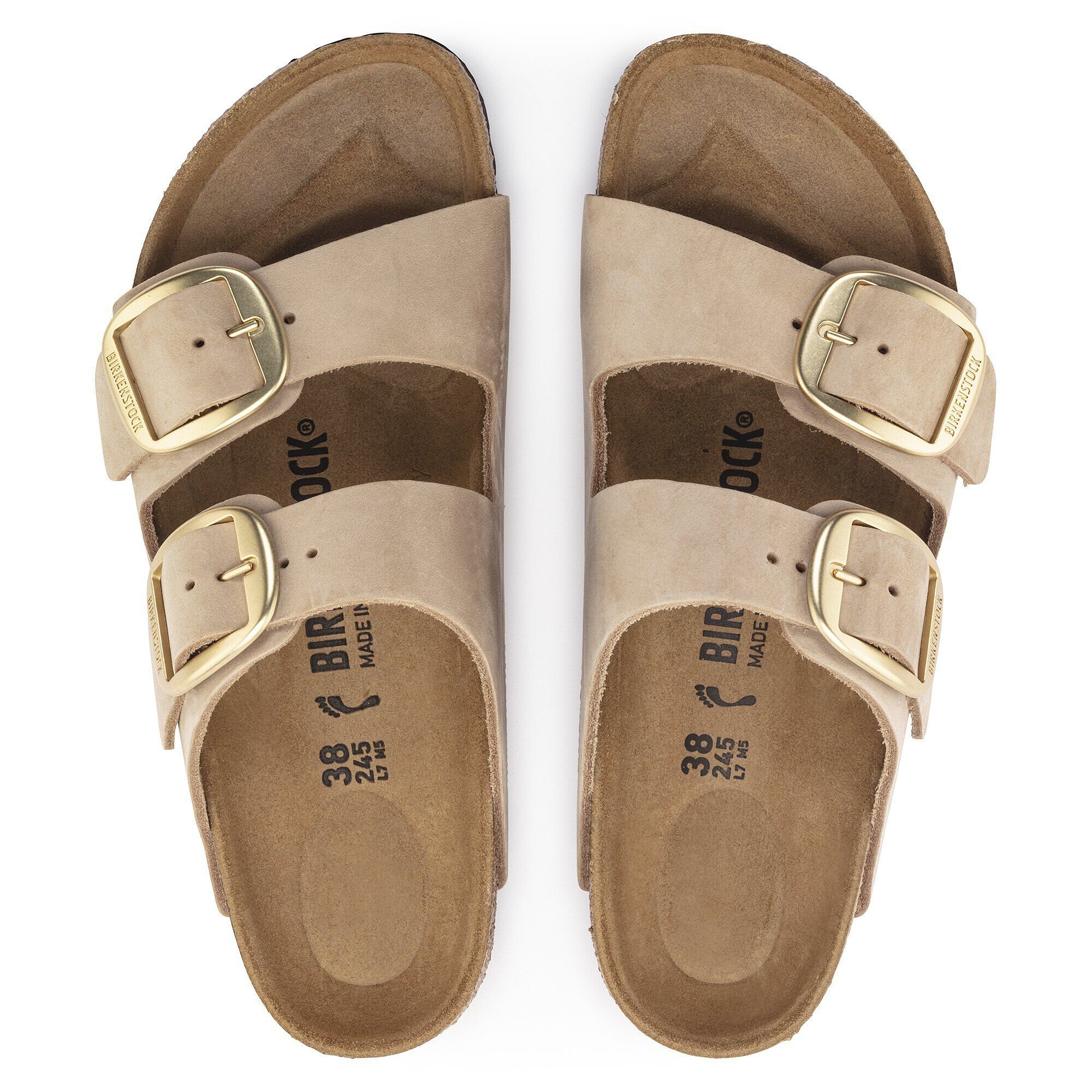 Arizona Big Buckle Oiled Leather Black | BIRKENSTOCK