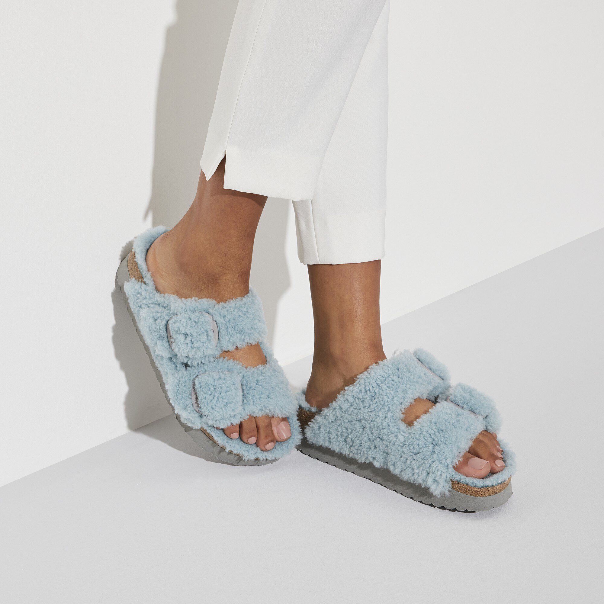 Arizona Big Buckle Shearling Shearling Teddy Faded Aqua Arizona Big Buckle Shearling Shearling Teddy Faded Aqua
