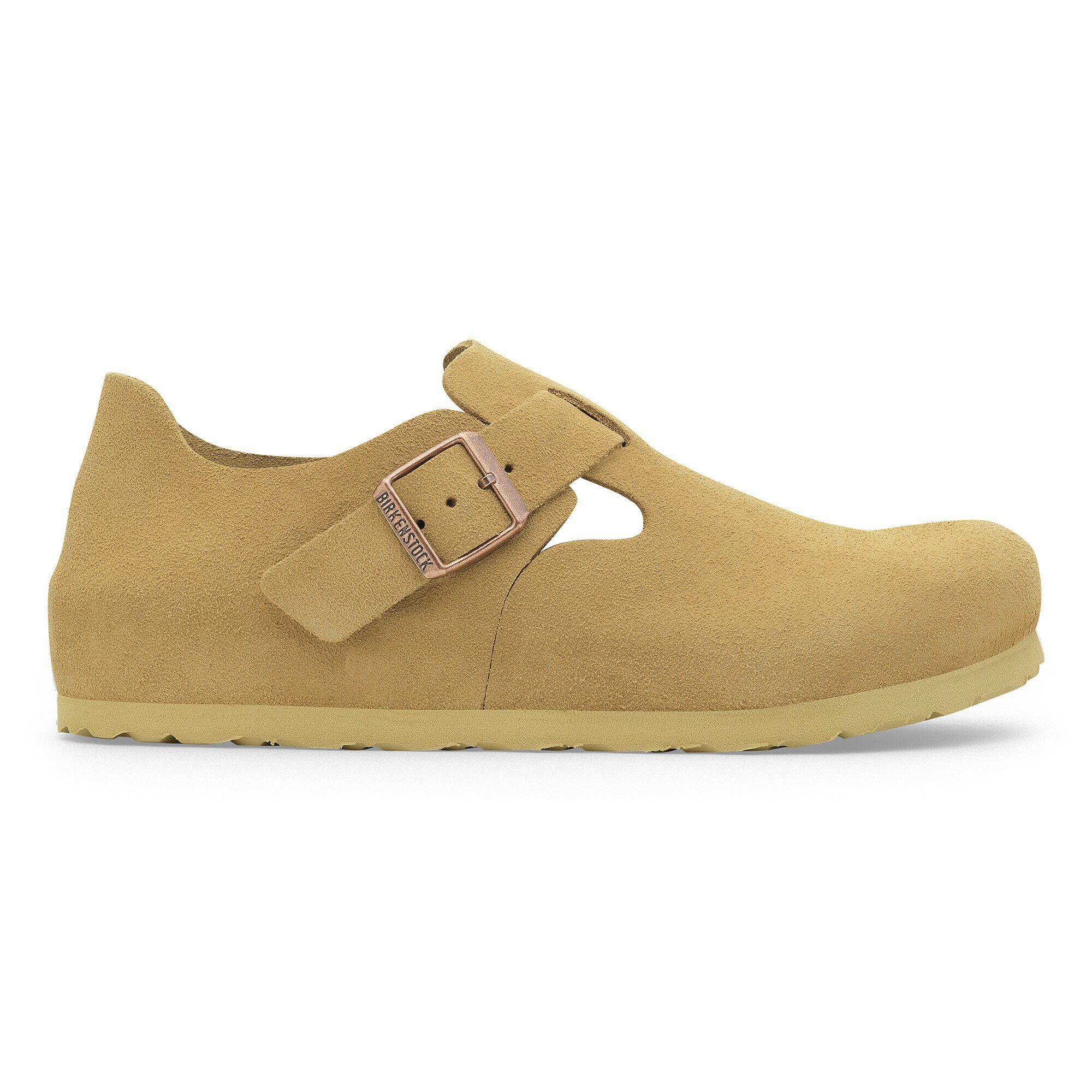 London Suede Leather Latte Cream BIRKENSTOCK