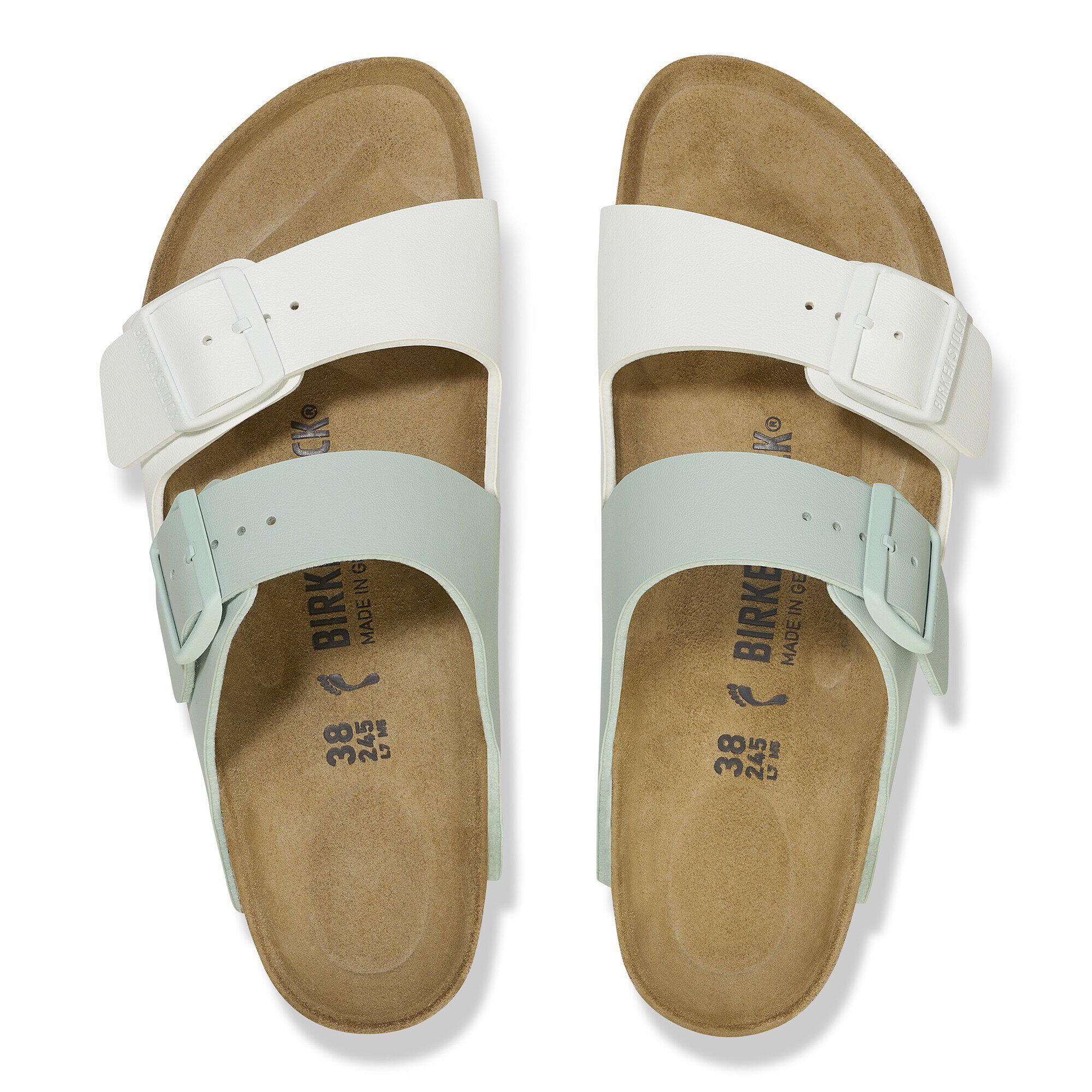 オープンセール 福袋 Birko-Flor Split Arizona White/Surf BIRKENSTOCK | Green 靴