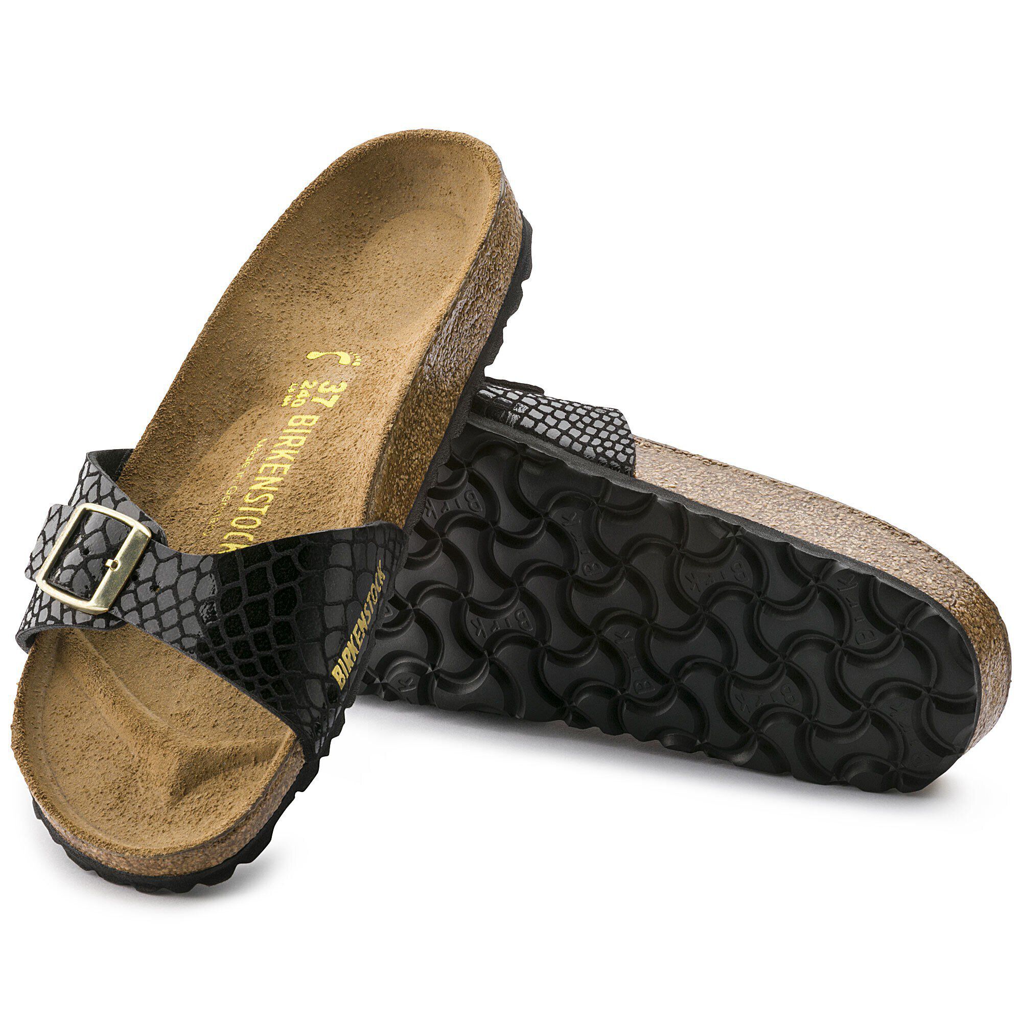 Birkenstock snakeskin black top