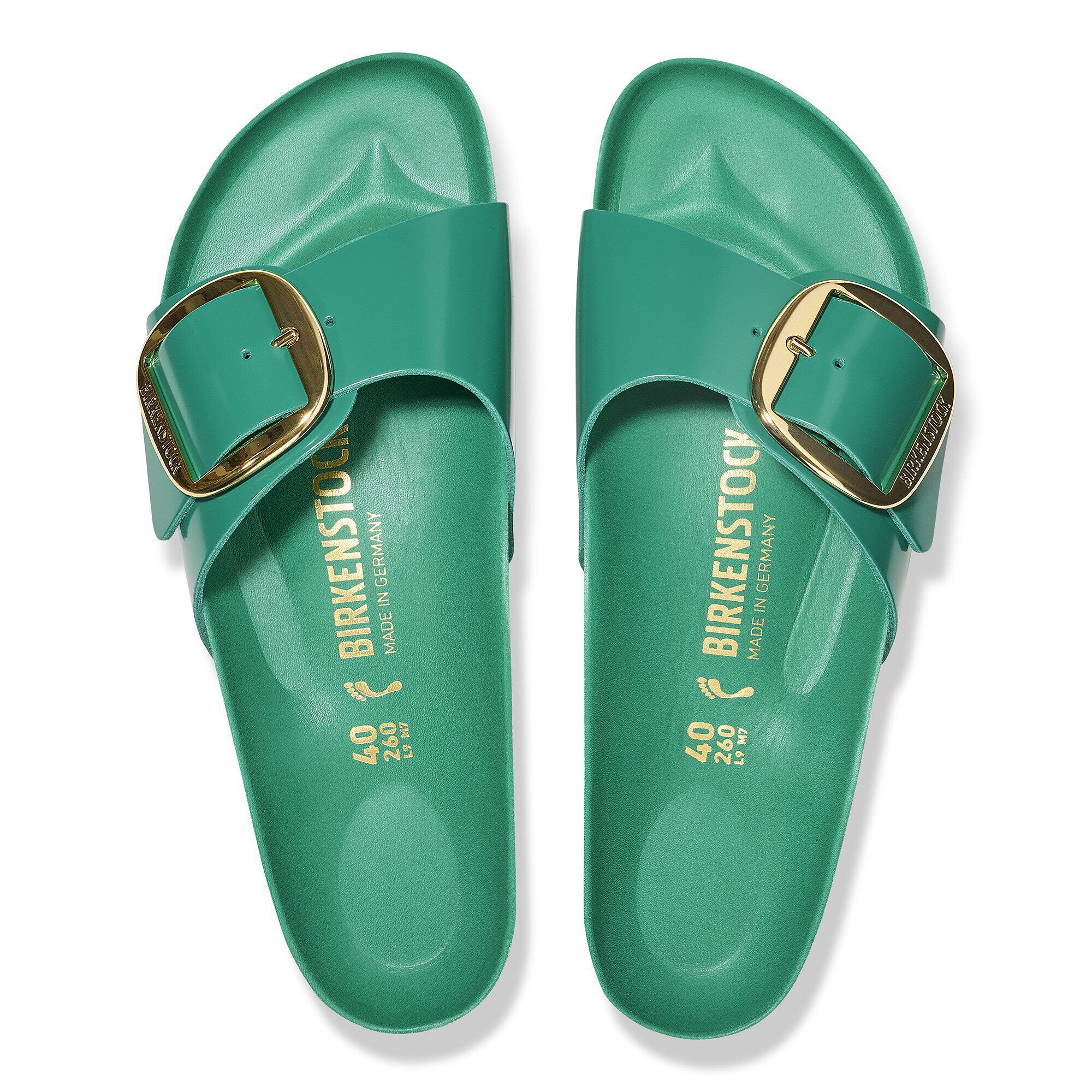 Birkenstock Madrid Big Buckle Sandal in Green Size 37 US 6 6.5