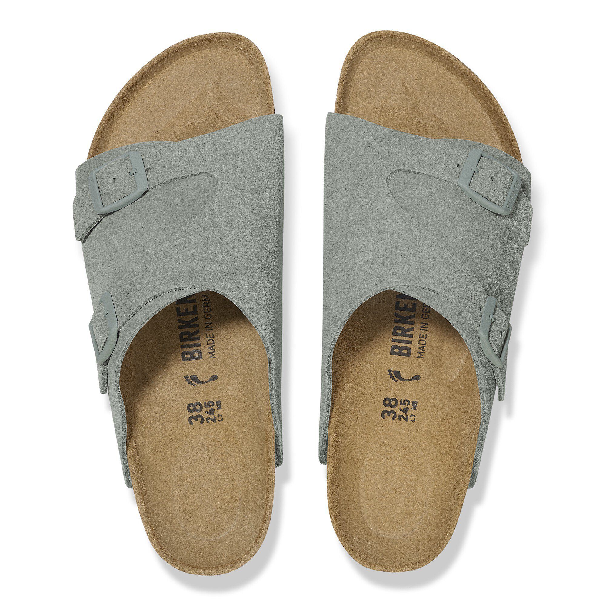 Zürich Suede Leather Pure Sage | BIRKENSTOCK