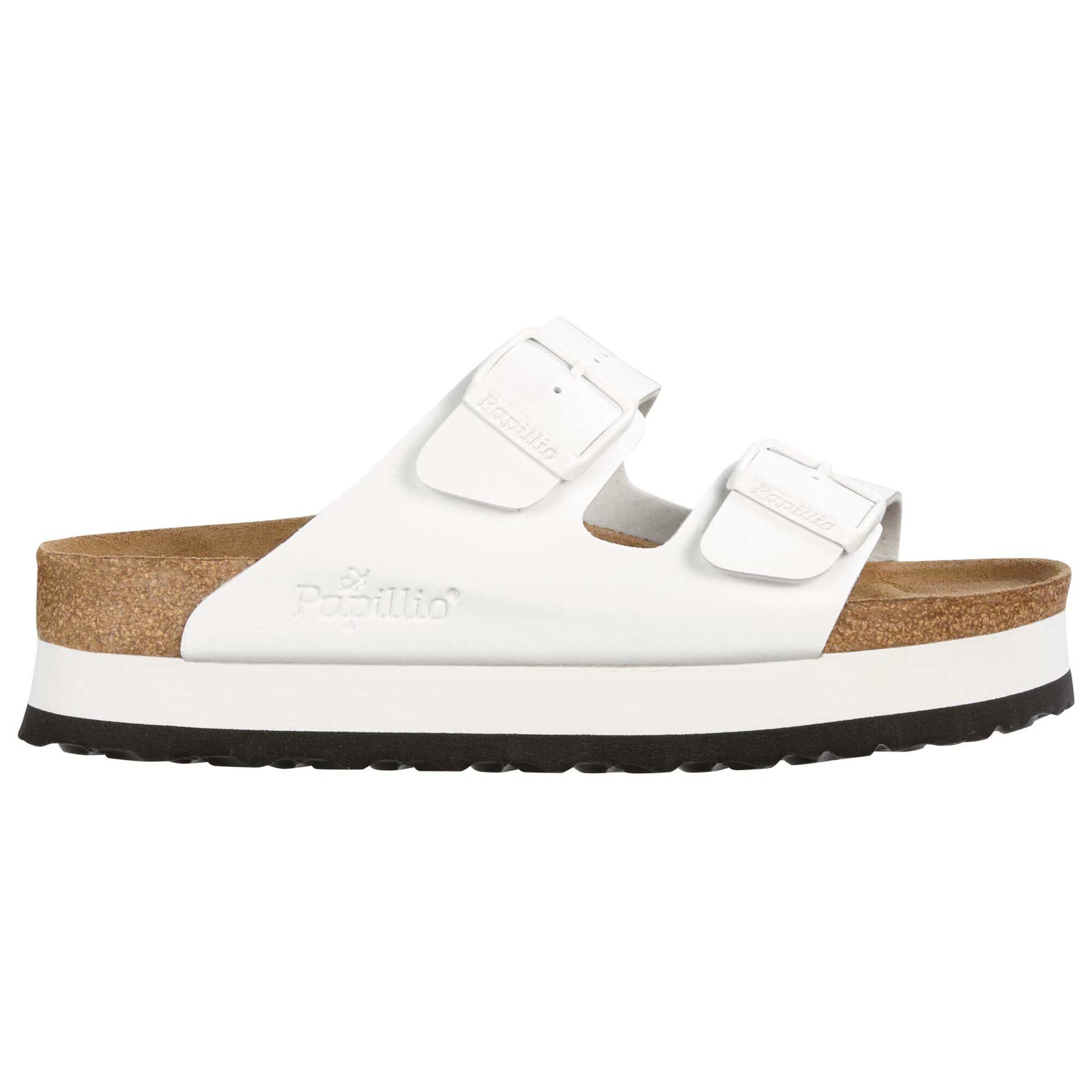 platform birkenstock white