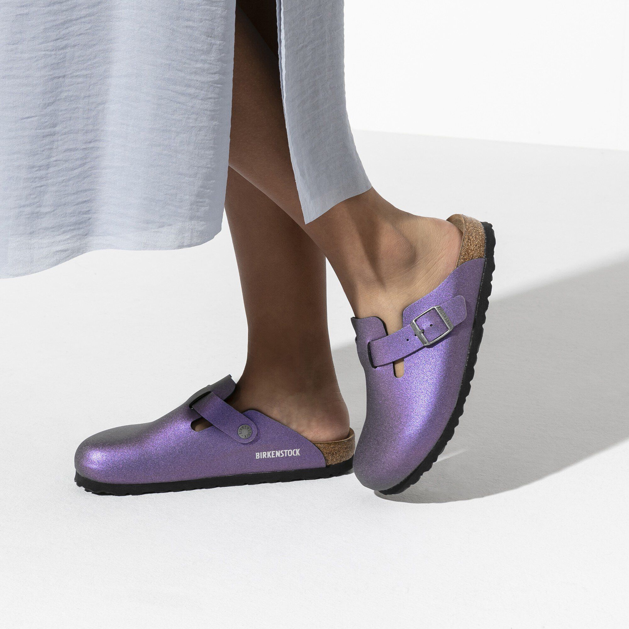 Metallic birkenstock clogs hotsell