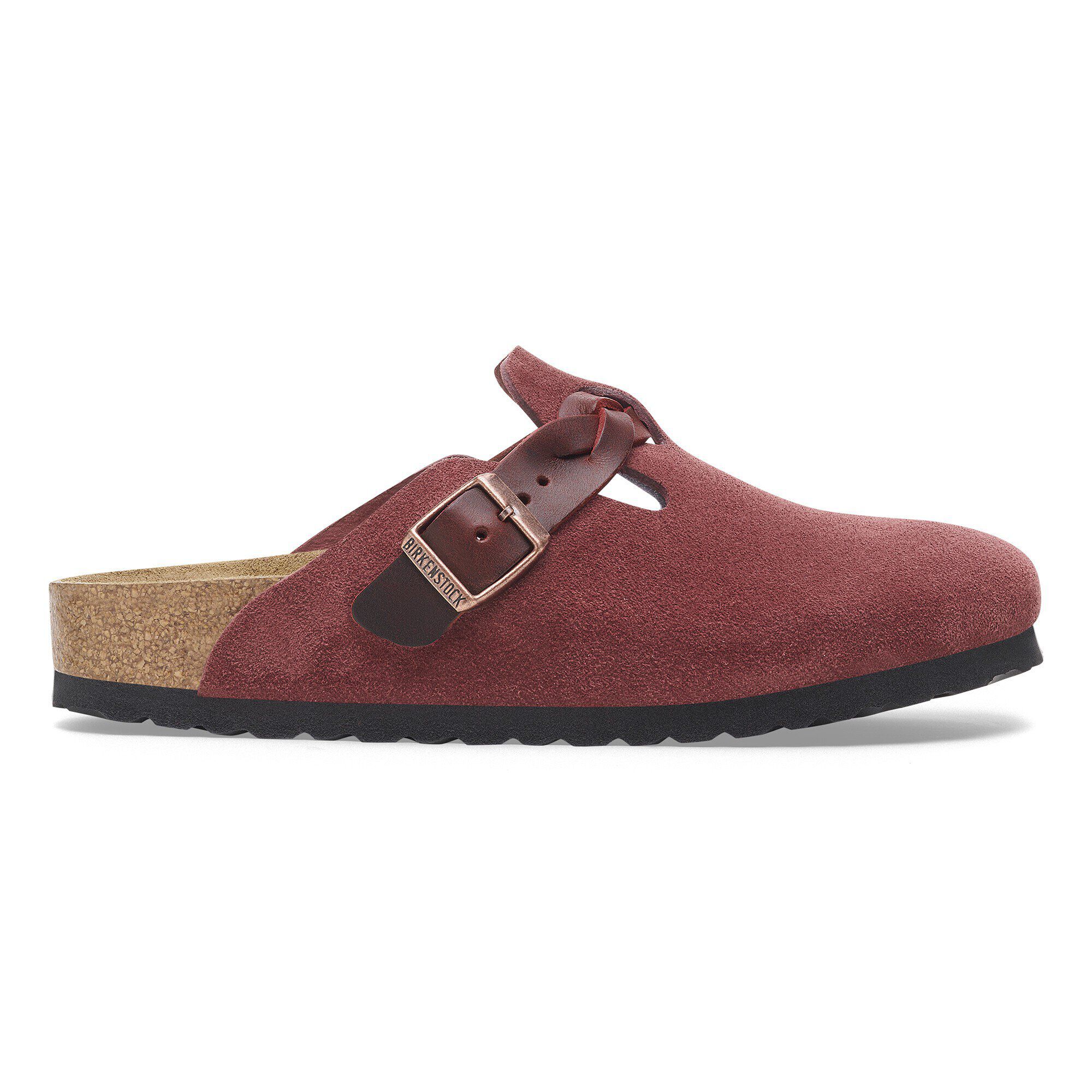 Boston Braided Suede Leather Zinfandel | BIRKENSTOCK