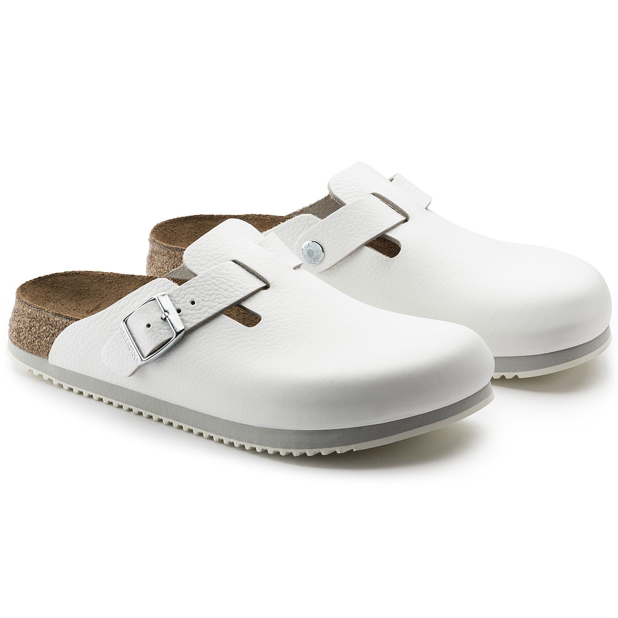 Boston Super Grip Leather White BIRKENSTOCK